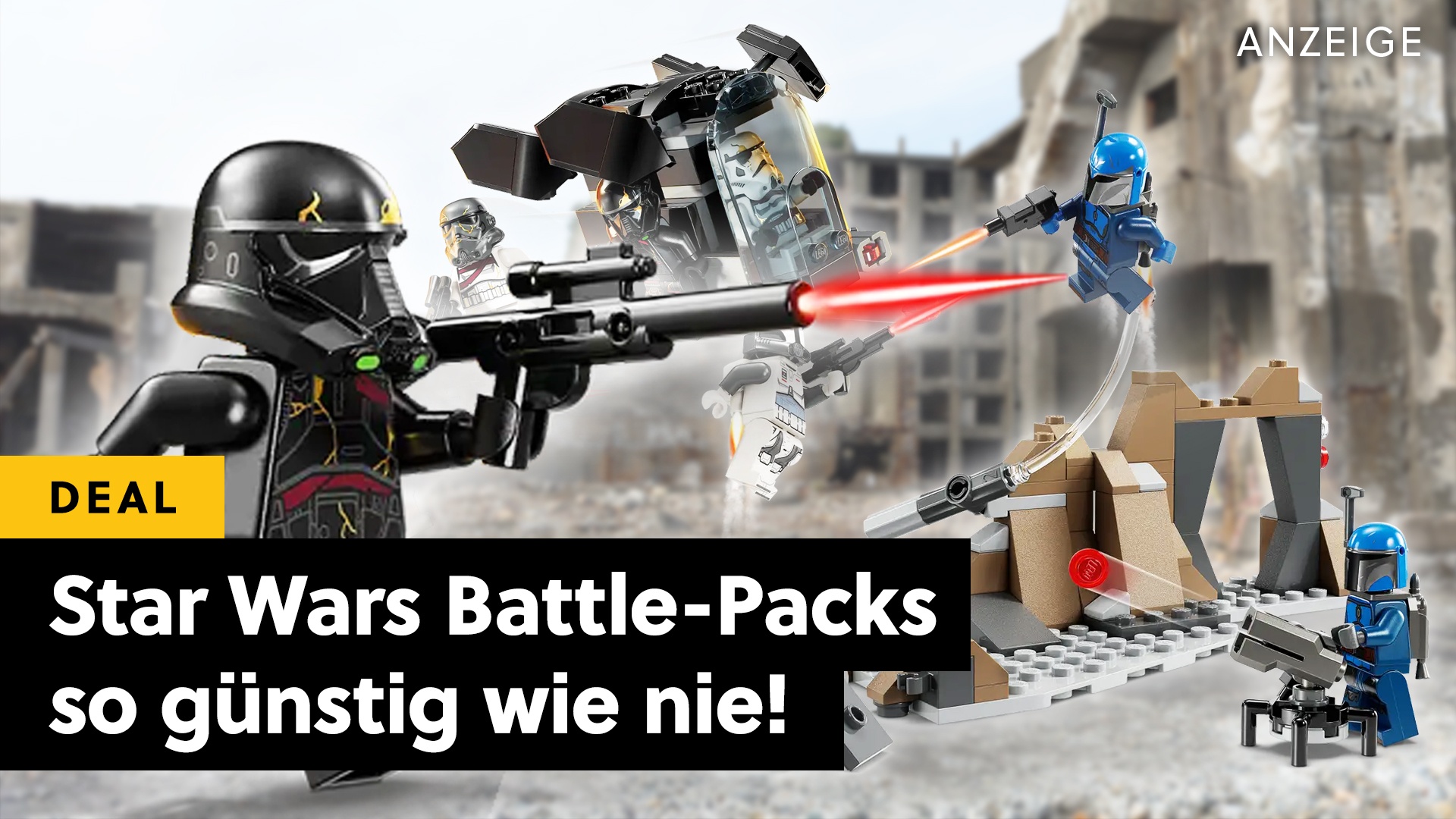 LEGO Star Wars Battle Packs so günstig wie nie: Sturmtruppen, Mandalorianer und Klone der 501. sind mit dabei!