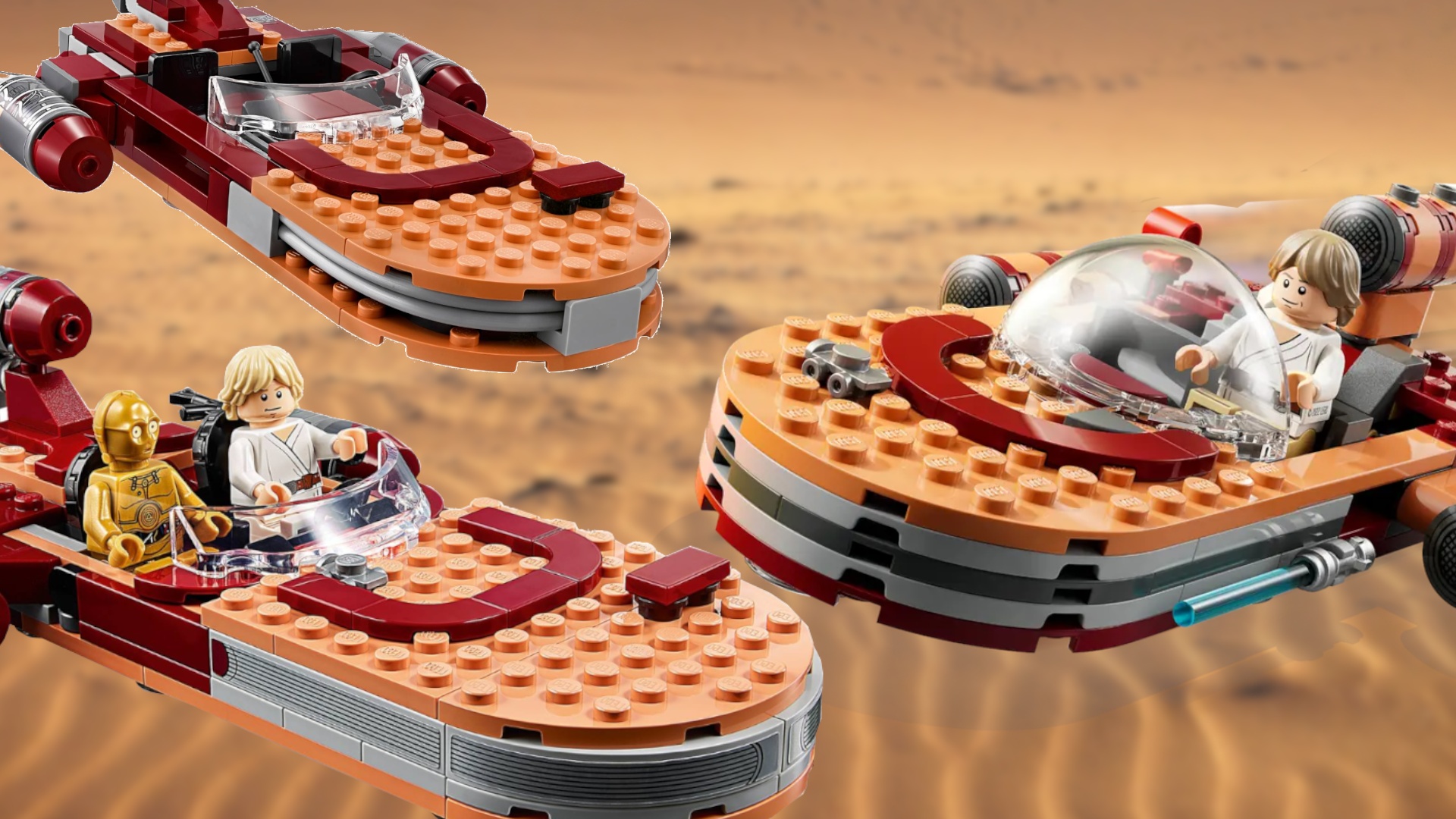 News: Star Wars - Lego veröffentlicht zum siebten Mal Luke Skywalkers Landspeeder und zum fünften Mal mit demselben Design, mit einer wichtigen Detailänderung