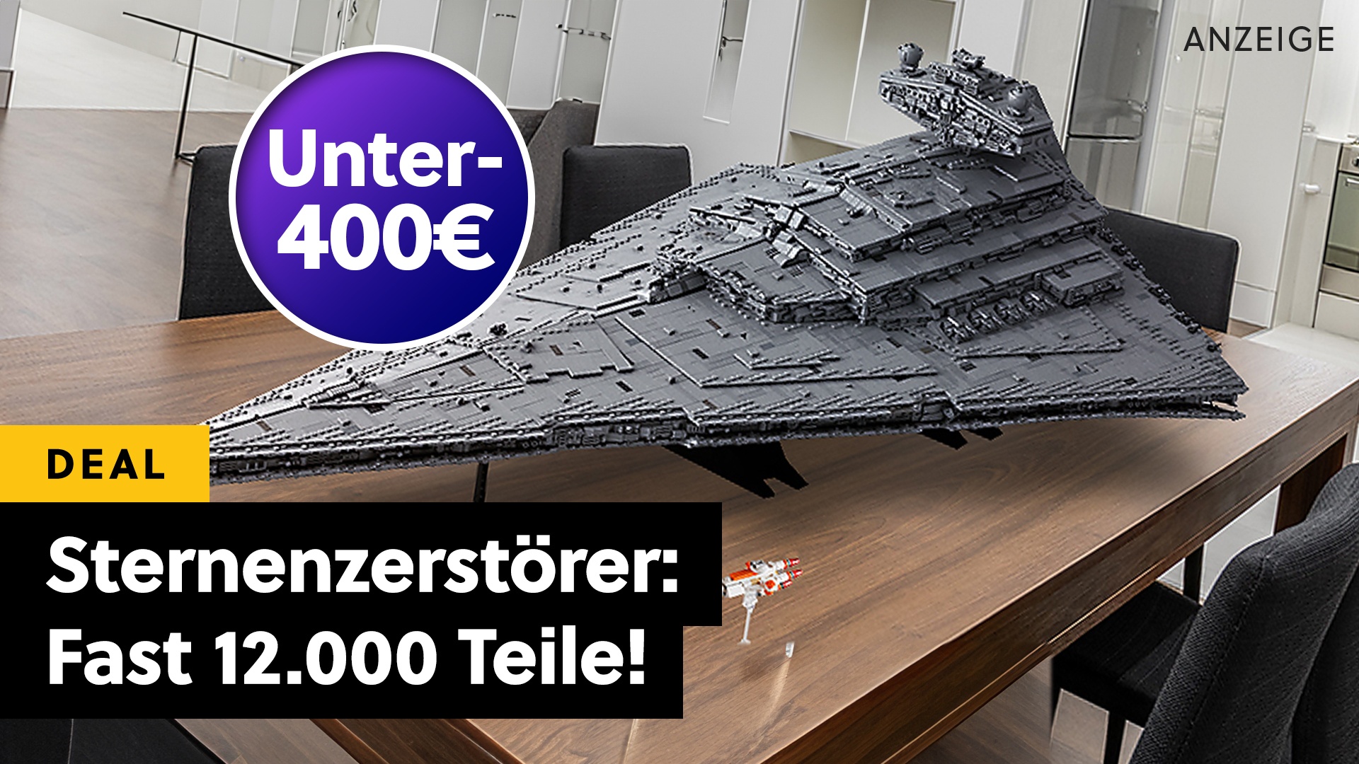 Fast 12.000 Teile und einen Meter lang: Sternenzerstörer von der Lego Star Wars-Alternative zum Hammerpreis!