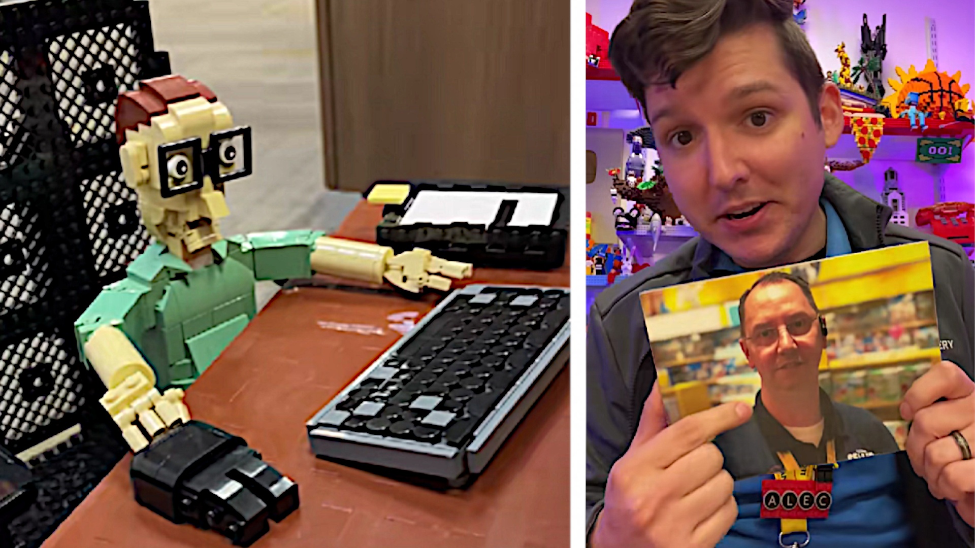 News: Klemmbausteine - Als sein Kollege in Urlaub geht, beginnt dieser Lego-Mitarbeiter einen genialen Streich zu bauen und die Reaktion ist unbezahlbar