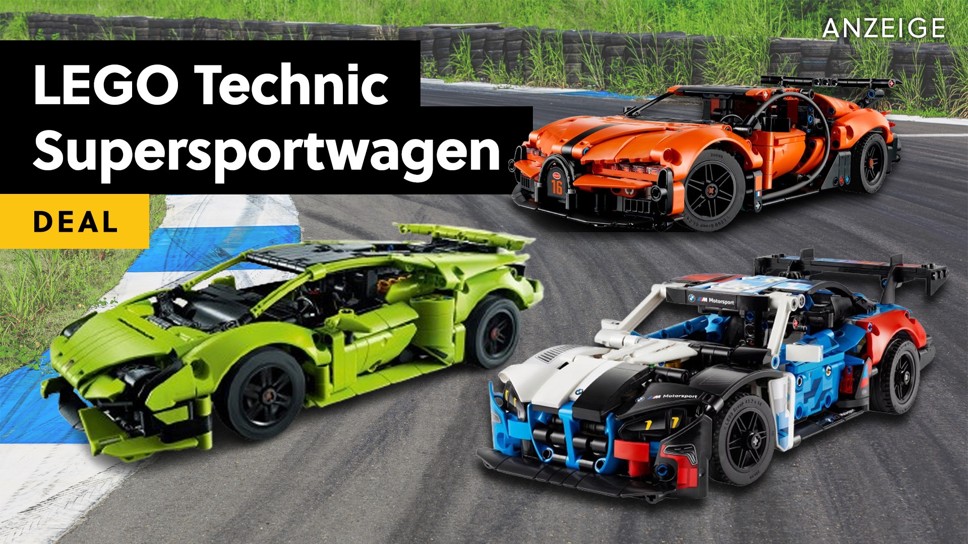 Deals: LEGO Technic - BMW M4, Lamborghini Huracán & Bugatti Chiron im Frühlingsangebot [Anzeige]