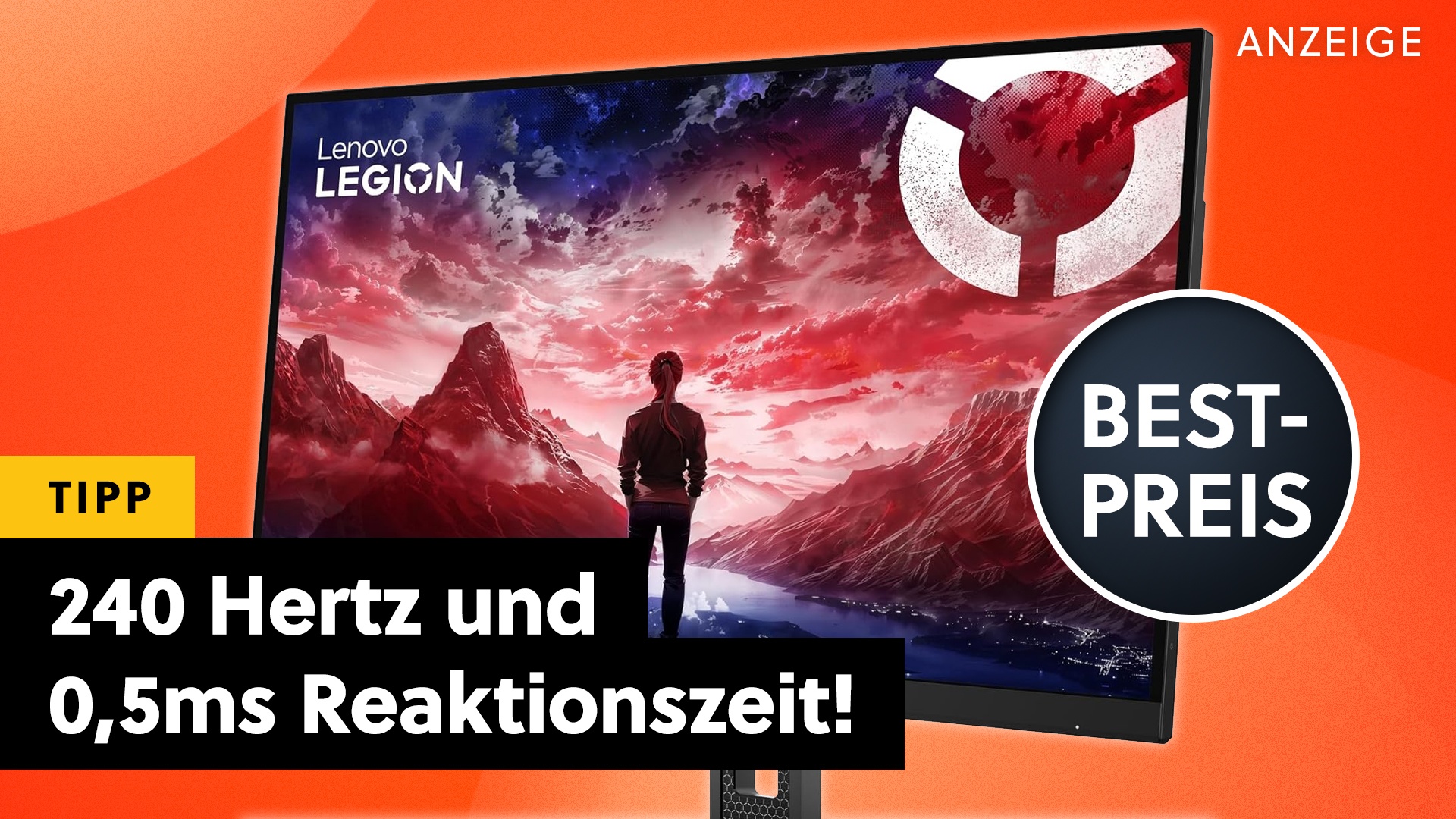 240Hz, 0,5ms Reaktionszeit und WQHD: 27 Zoll großer Gaming-Monitor von ...