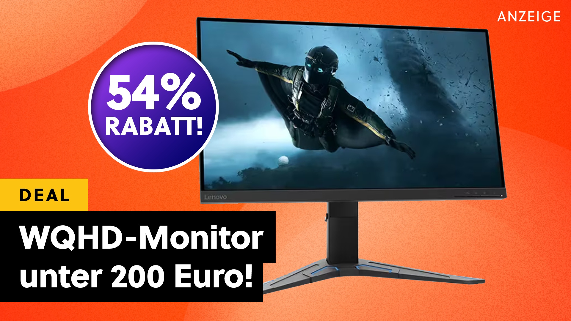 WQHD-Monitor zum Schnäppchenpreis: Lenovo bietet High-End-Qualität jetzt zum halben Preis!