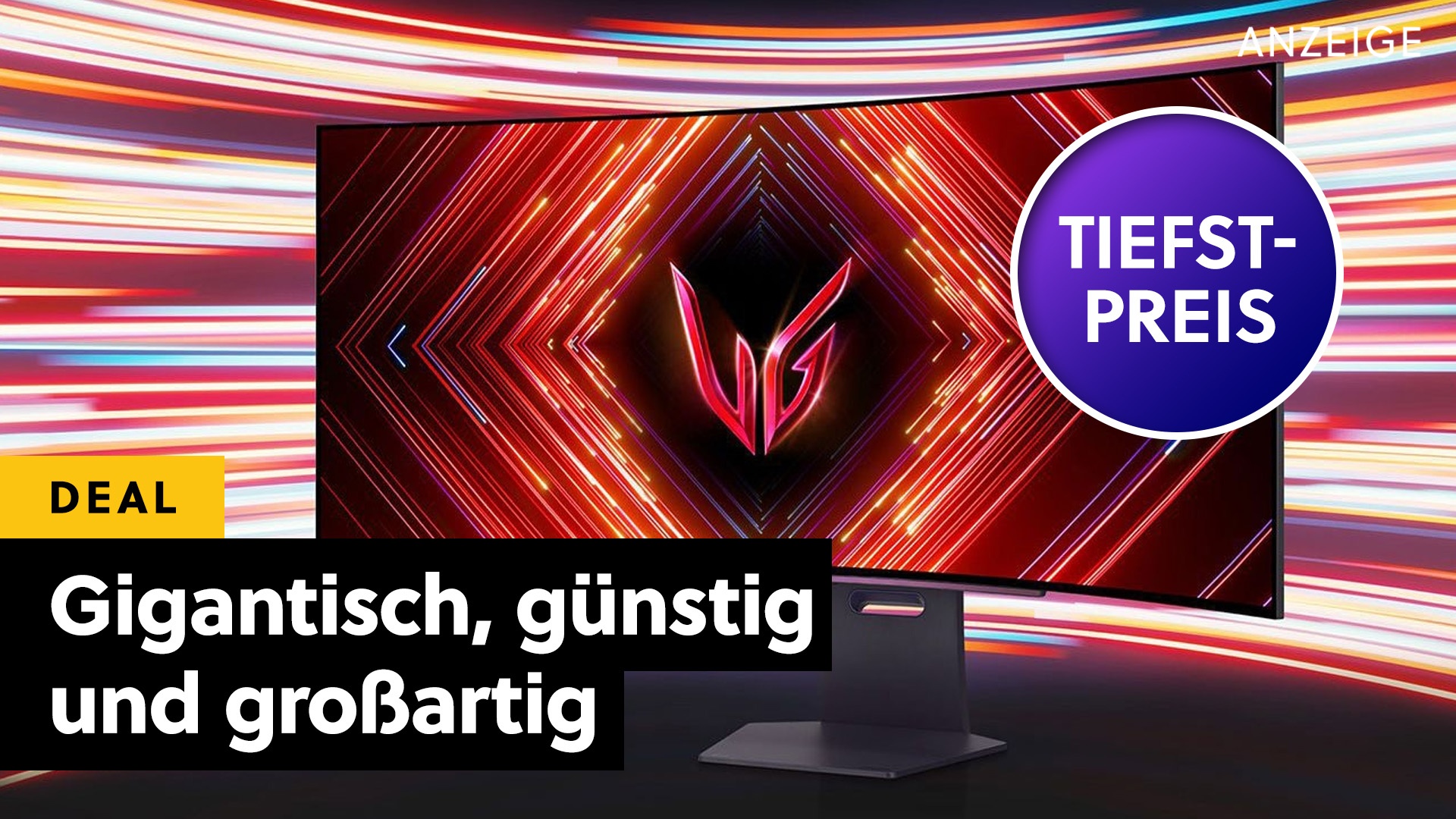 45 Zoll LG OLED Curved Gaming-Monitor mit 240Hz: Der größe Gefallen, den ihr euren Augen jemals machen werdet