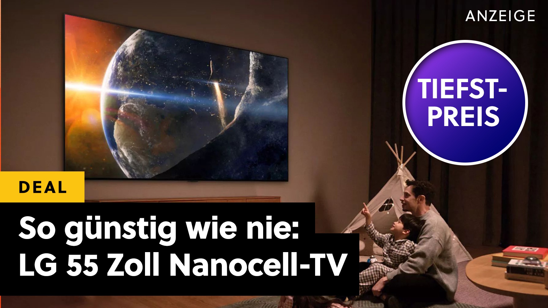 Deals: Viel TV für wenig Geld - Nur diese Woche: 55 Zoll LG NanoCell 4K TV für nur 349 € – Mega Deal! [Anzeige]