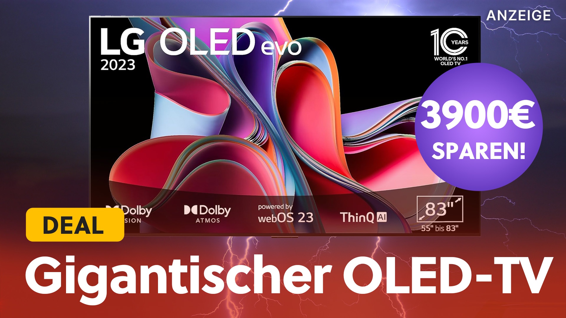 Beim vielleicht besten TV-Deal des Jahres spart ihr fast 4000€: Dieser Kino-LG-OLED-TV ist endlich bezahlbar!