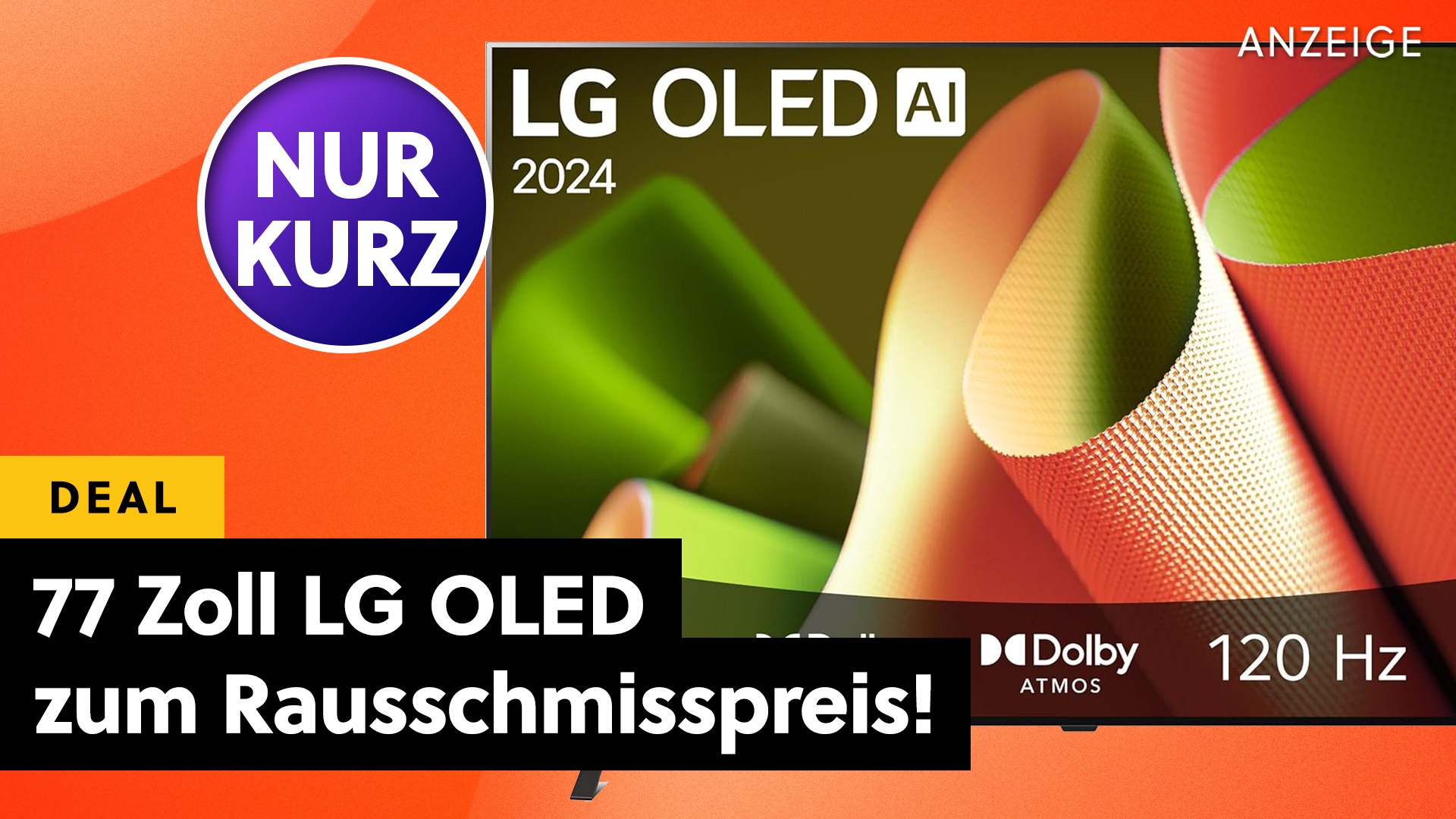 Téléviseur LG OLED 77 pouces pour bien moins de 2 000 € : ce téléviseur intelligent 4K est moins cher que jamais !