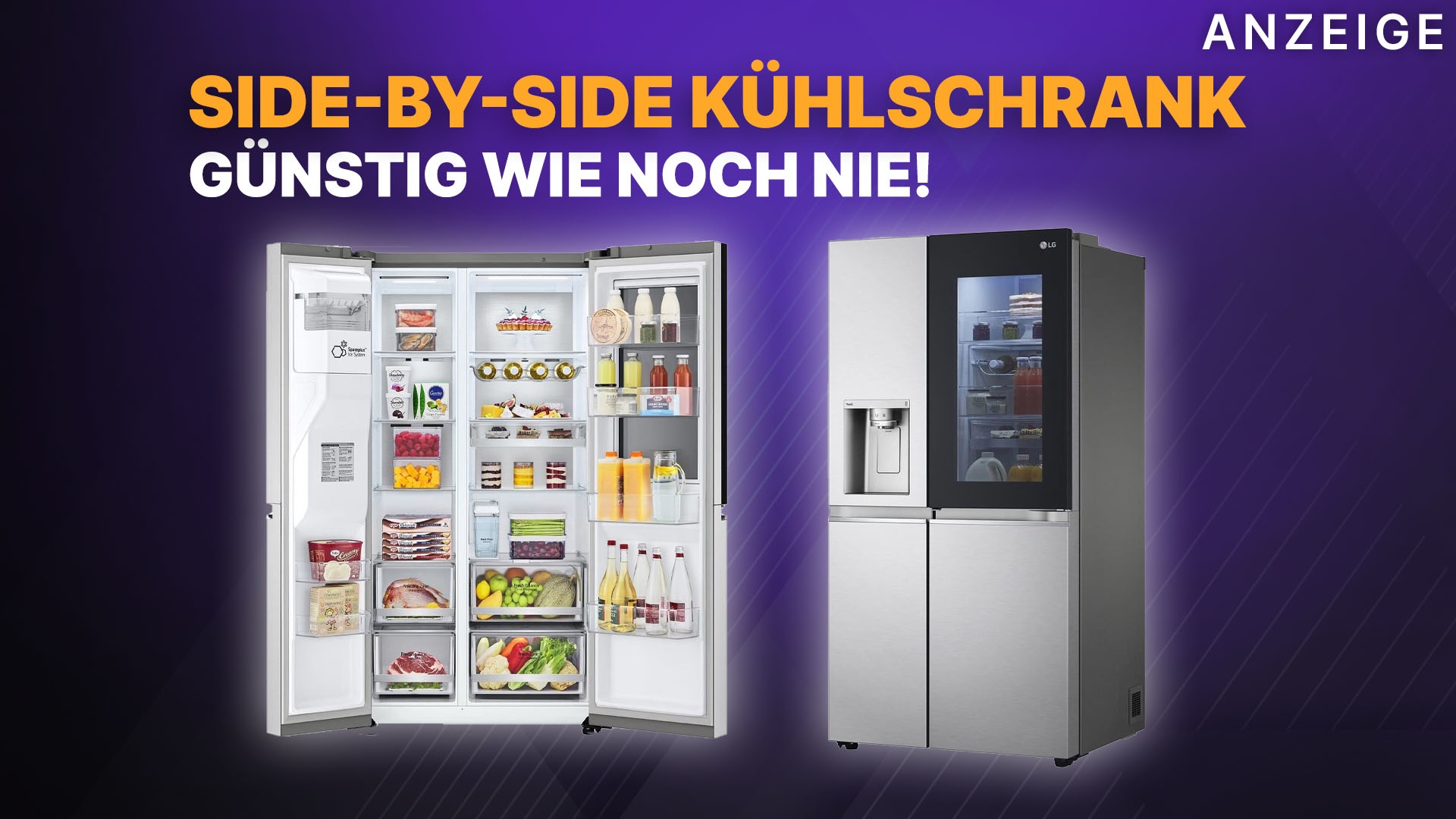 Dieser Highend LG Side-by-Side doppeltürige Kühlschrank ist so günstig wie  noch nie - und ein echter Hingucker!