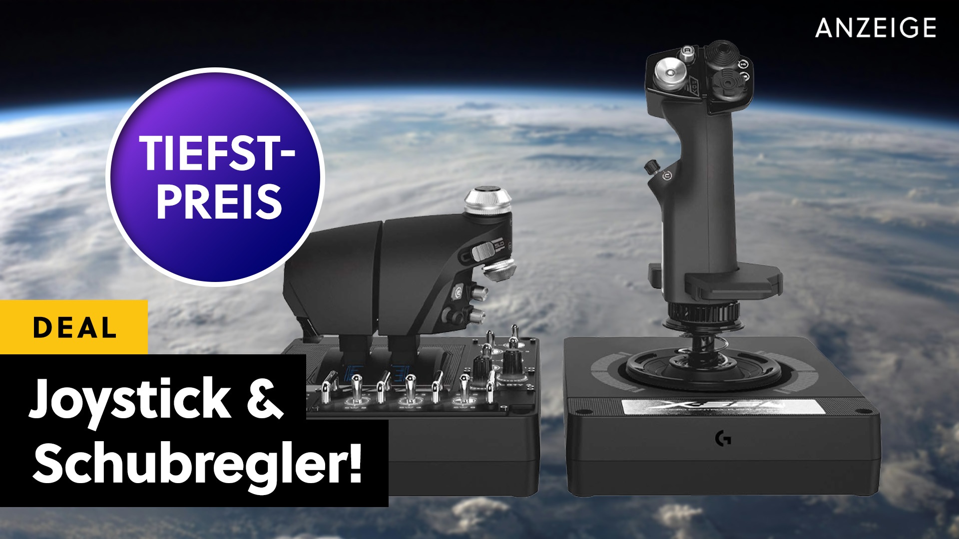 Joystick & Schubregler zum Hammerpreis: Erst damit werden der Flight Simulator und Weltraumspiele wie Star Citizen richtig gut!