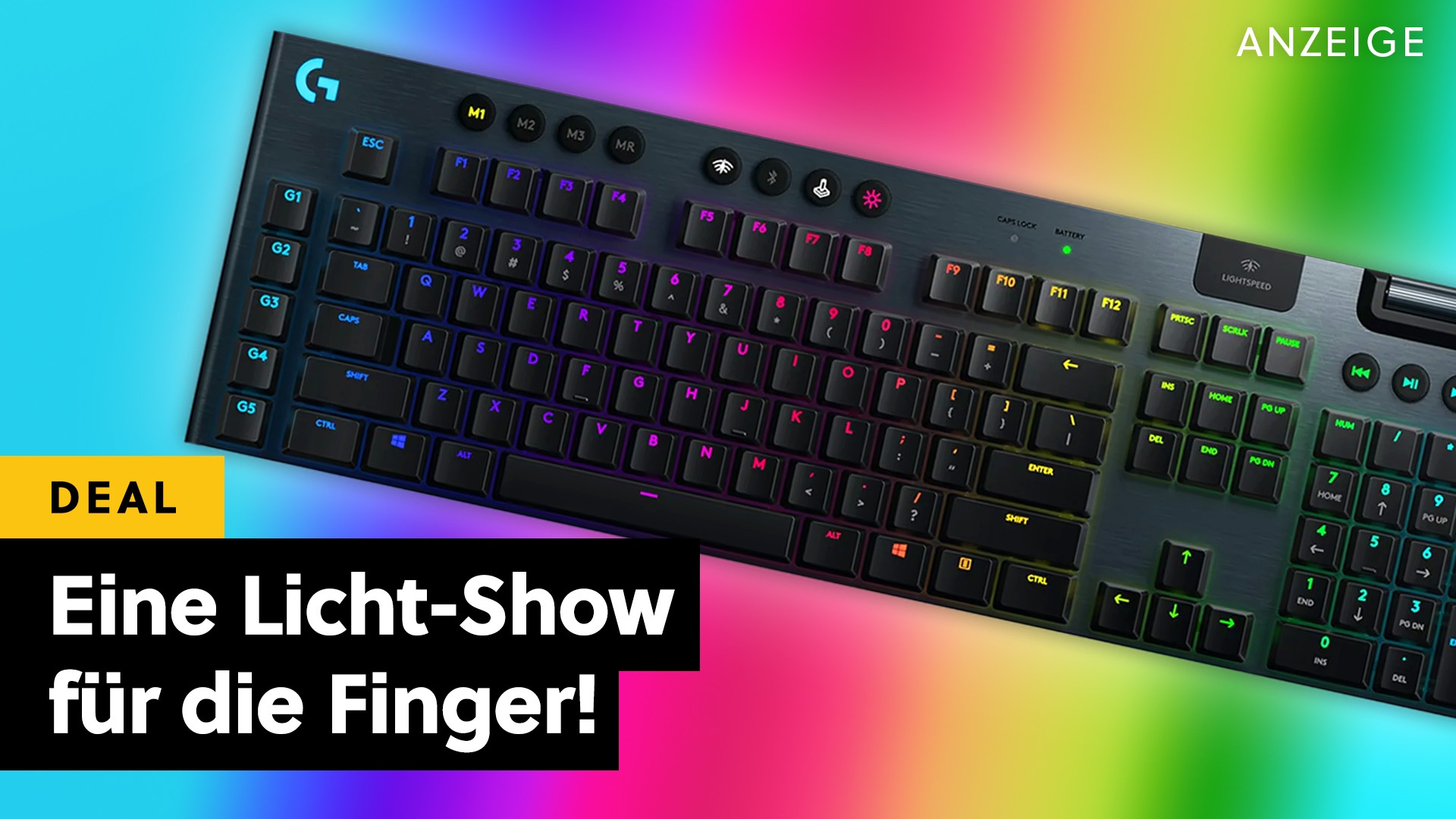 Deals: Gaming-Tastatur - Das leuchtende Logitech-Flaggschiff gibt's aktuell zum Aktionspreis! [Anzeige]