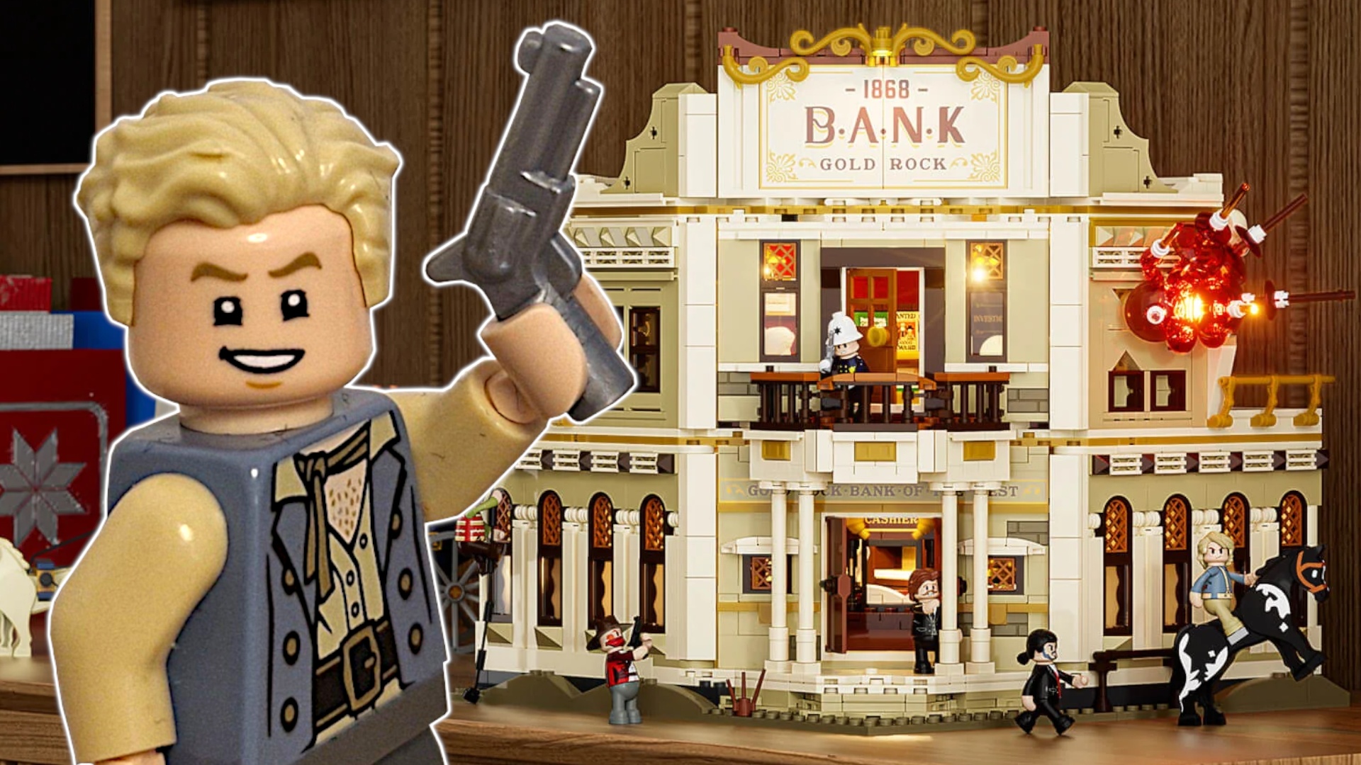 Test: Klemmbaustein-Test - Beim Western Bank Heist von Lumibricks ist jeder Raum ein Highlight, doch bei den Steinen gibt es Ärger