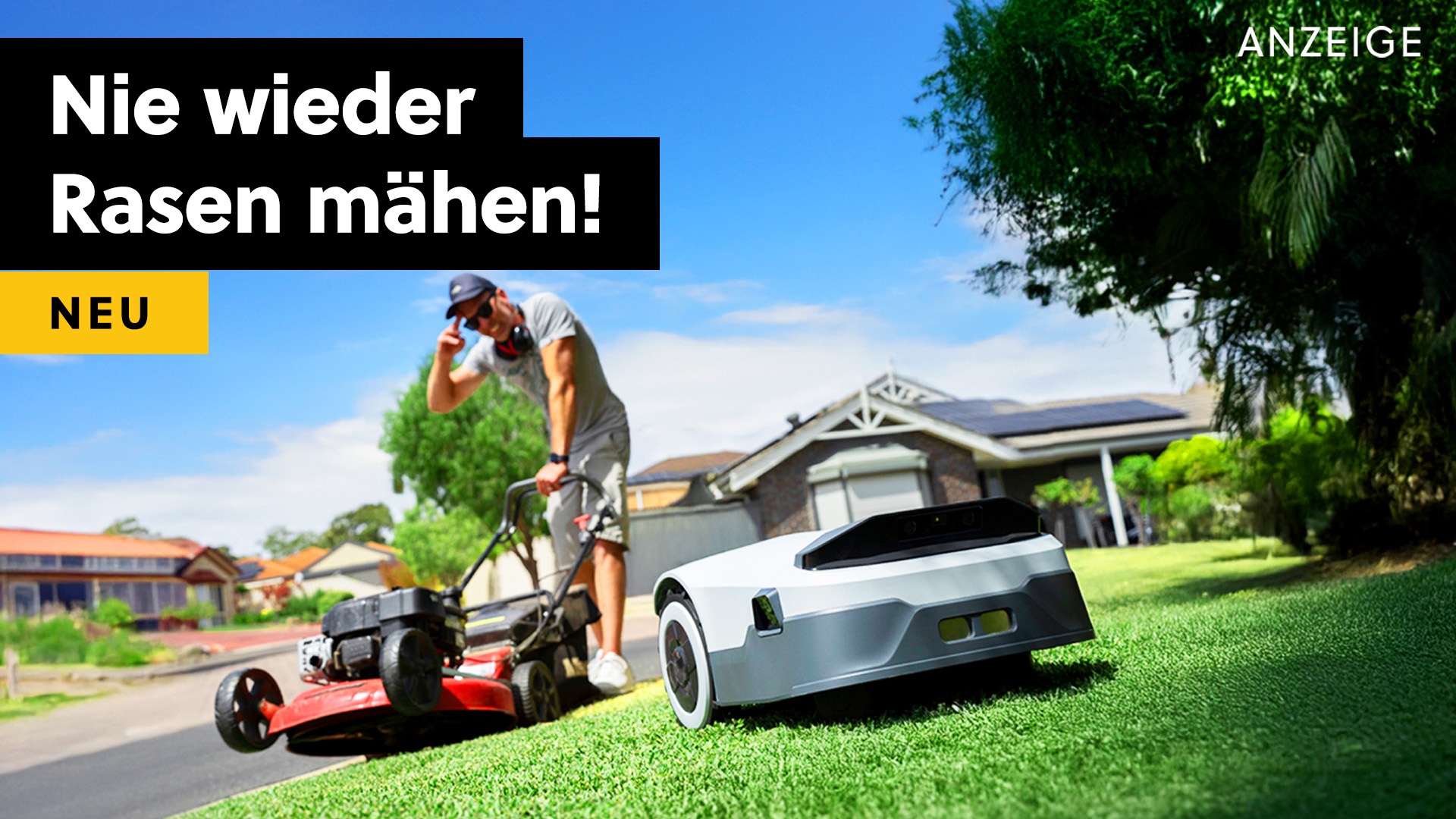 Mähroboter ohne Kabel zum Hammerpreis: Dieses Modell ist ein brandneuer Geheimtipp - und nur jetzt heftig reduziert!