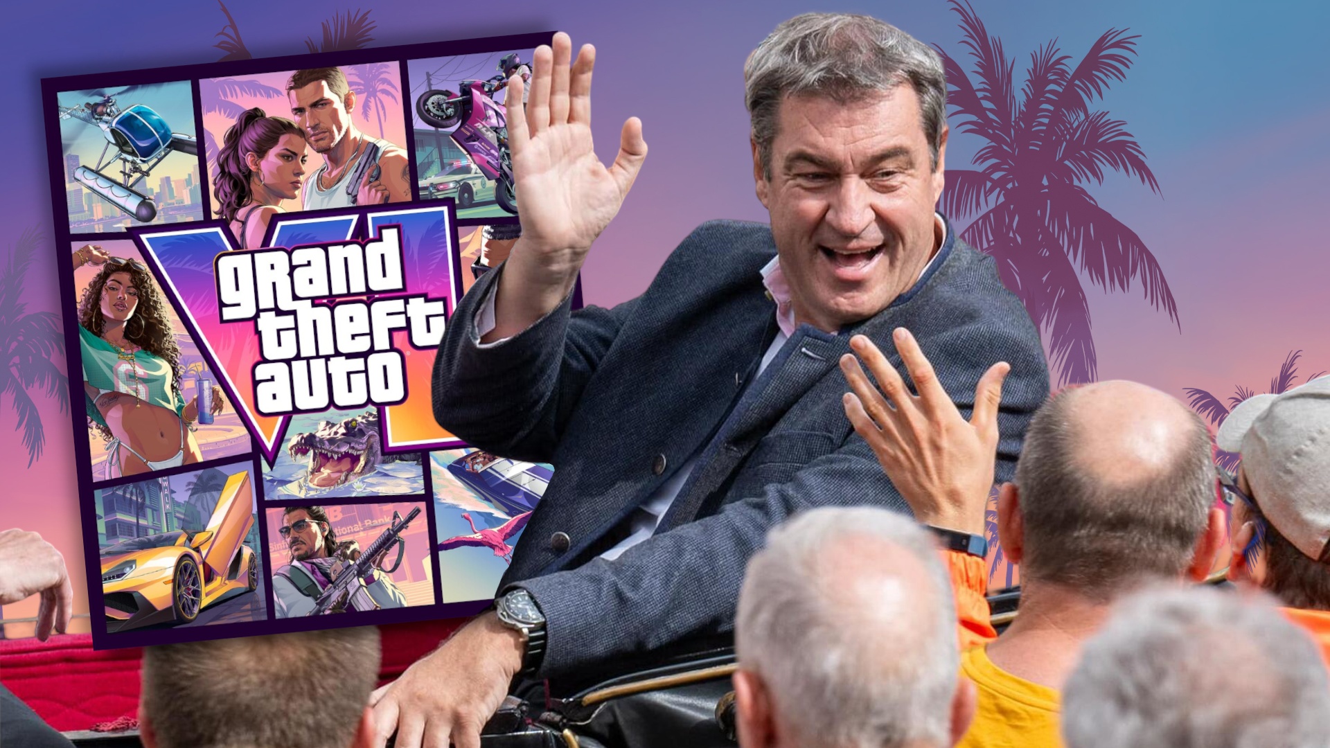 News: Markus Söder - »Passt perfekt, weil GTA stets Verbrecher porträtiert« - Söder springt auf den Hype um GTA 6 auf, erntet dafür viel Spott im Netz