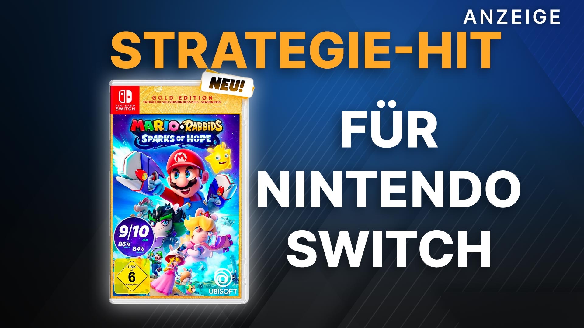 Frühlingsangebot: Mario + Rabbids Sparks of Hope Gold Edition mit  50% Rabatt