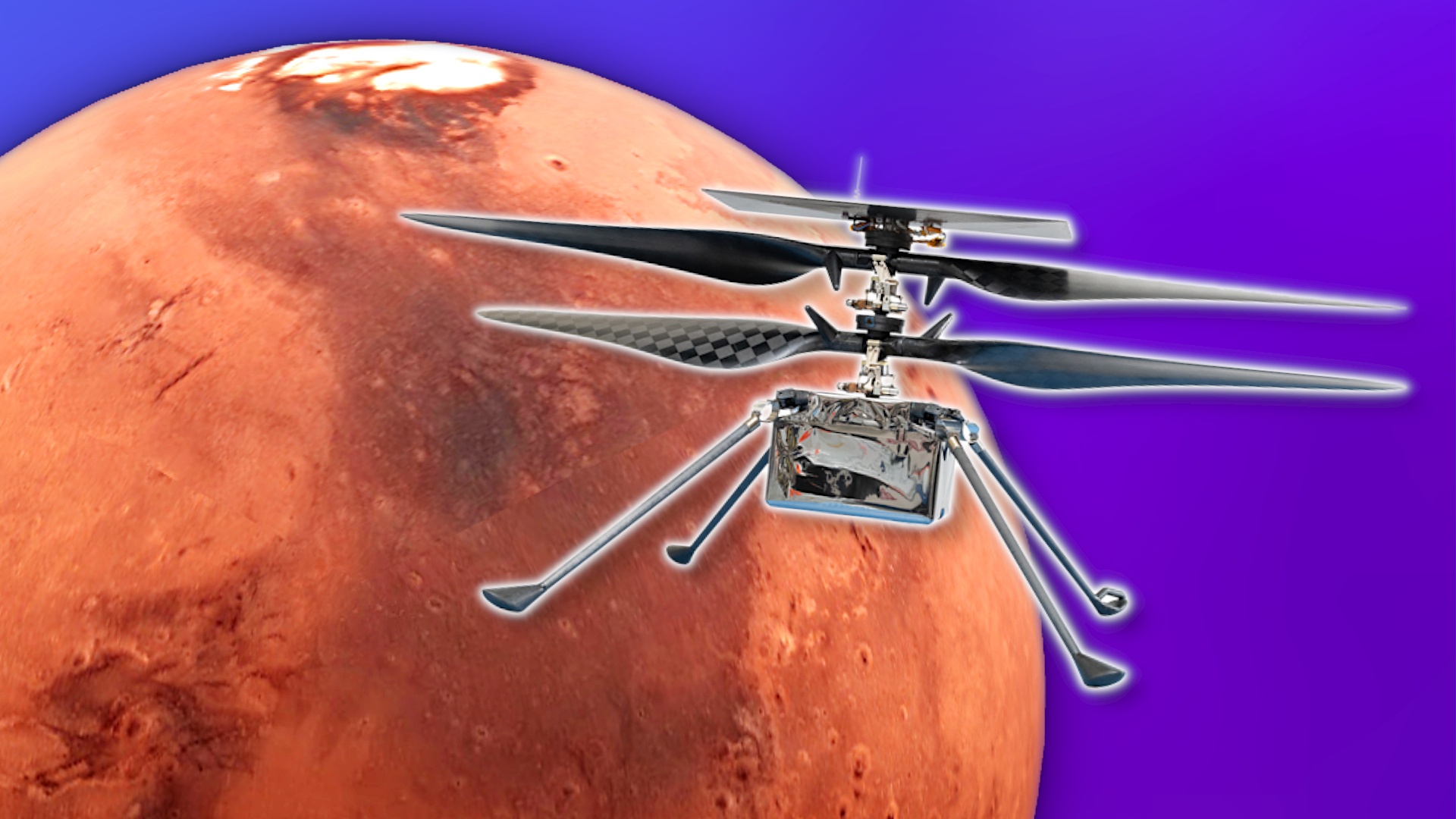The Mars Rover has a flying companion that is very difficult to find