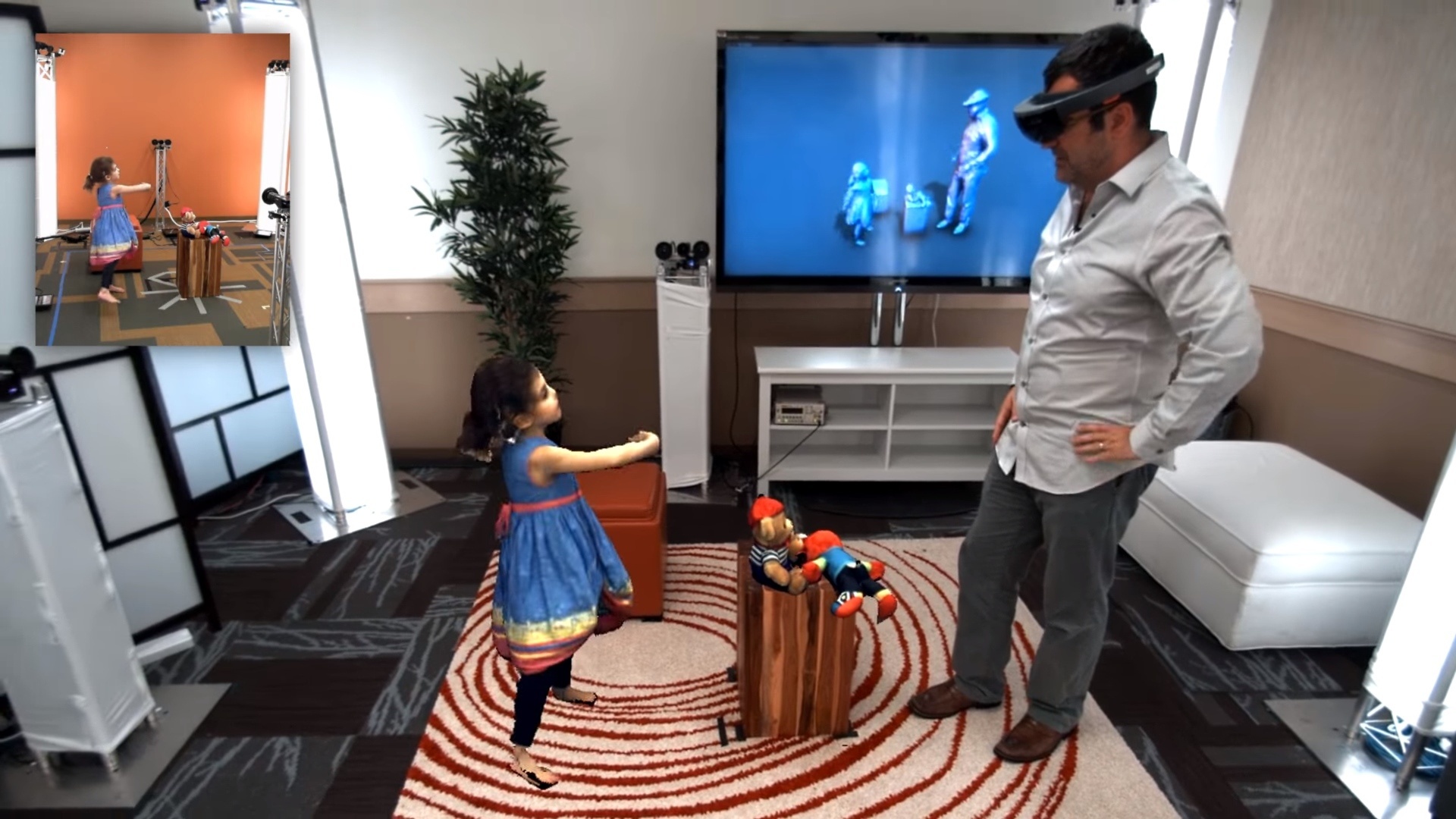 Microsoft Holoportation LiveHologramme anderer Personen wie in Star Wars