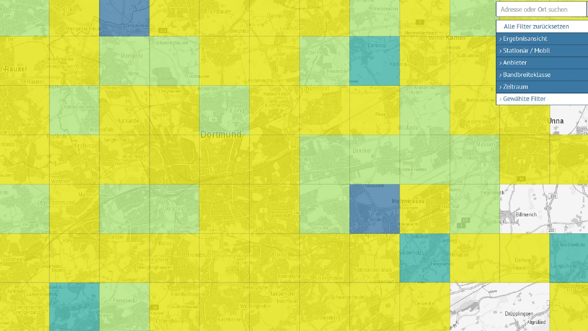 Funkloch-Karte Deutschland - Die Ergebnisse der Funkloch-App sind da