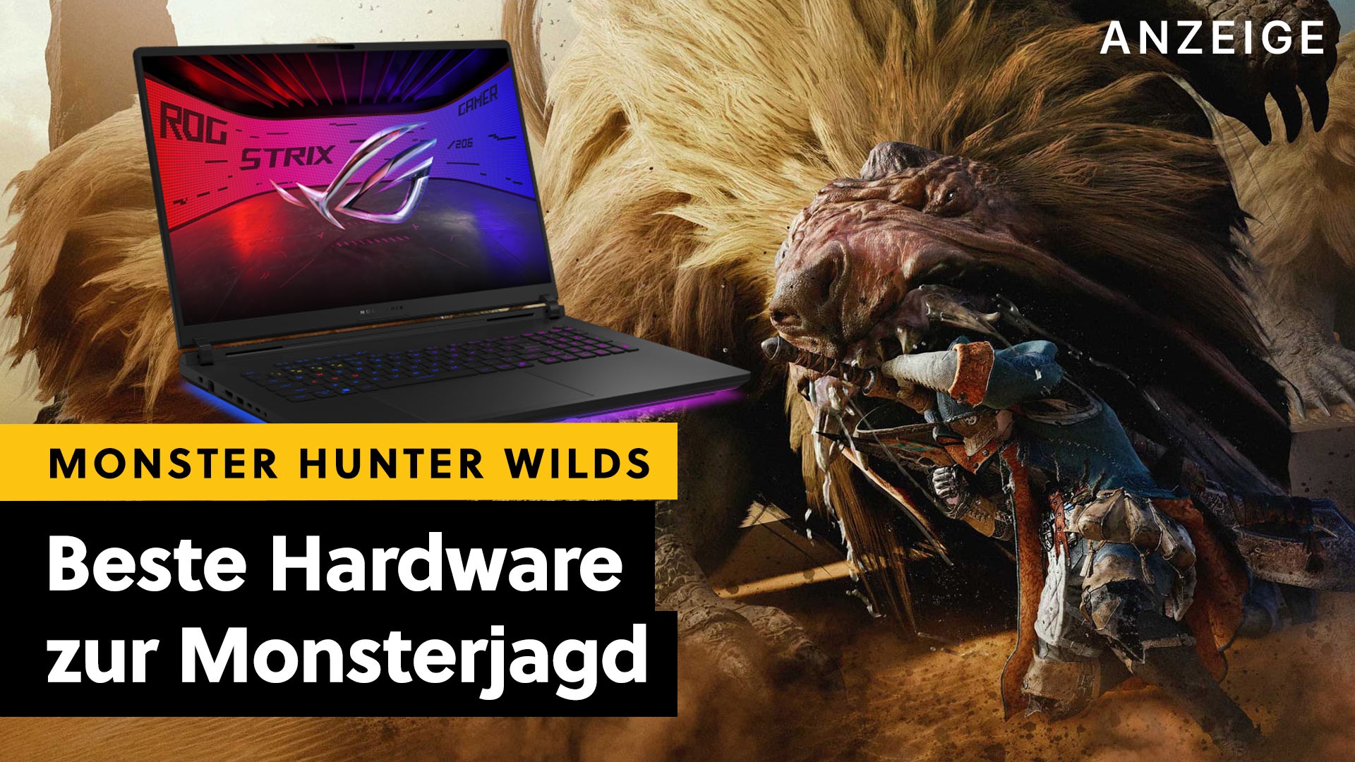 Promotion/Advertorial: Monster Hunter Wilds - Sichert euch ein starkes ROG-Notebook und erhaltet Monster Hunter Wilds kostenlos! [Anzeige]