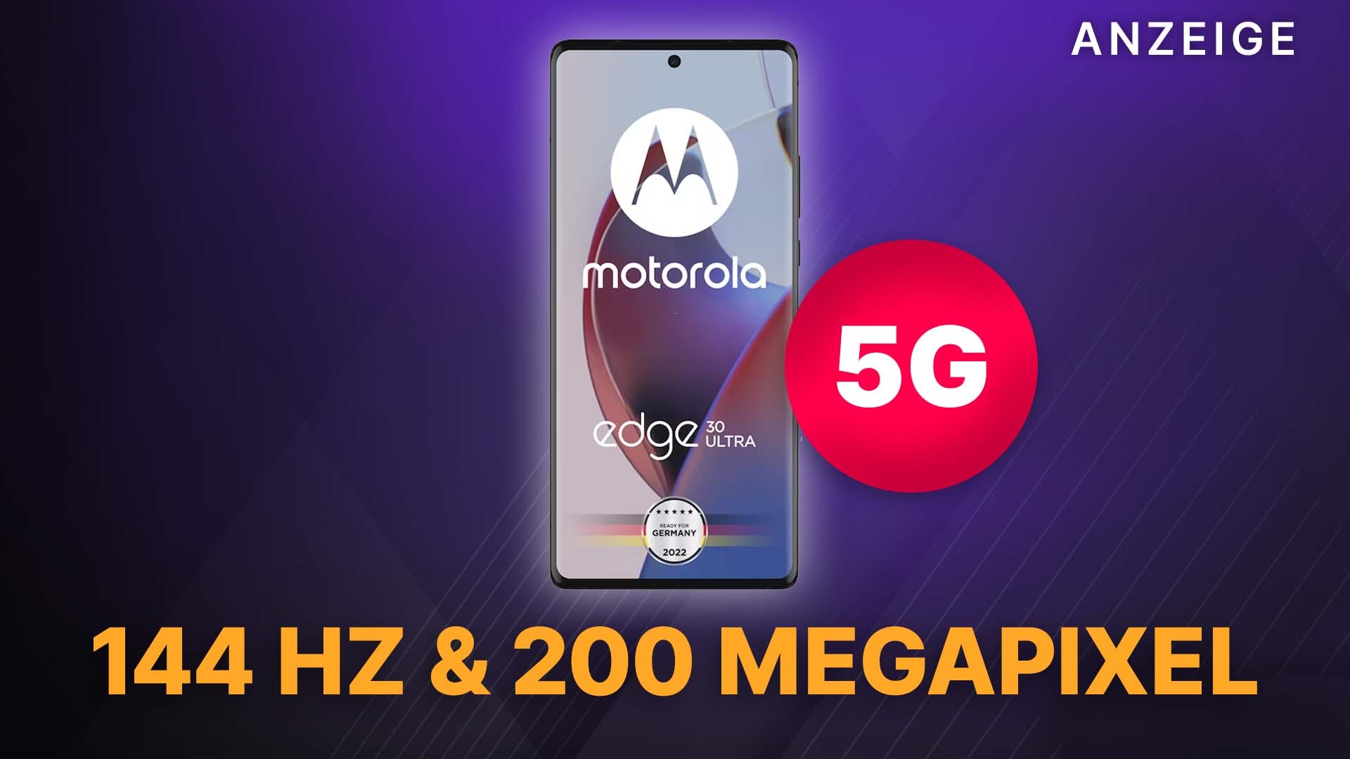 Doorzichtig ontslaan Vlot 5G & 144Hz OLED: Das Motorola Edge 30 Ultra mit 200 Megapixel-Kamera jetzt  stark reduziert im Angebot