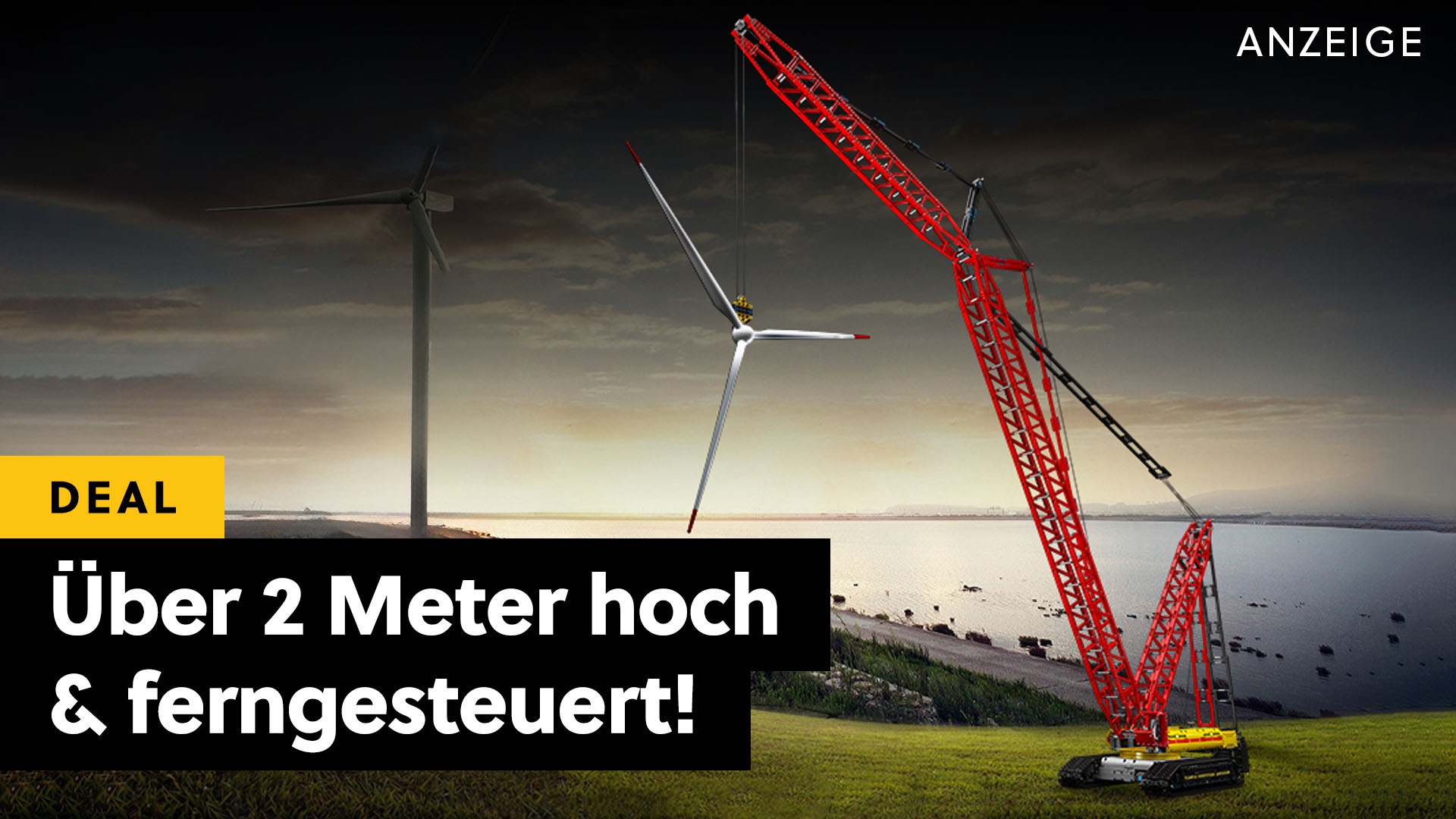 Dieser Spielzeug-Kran der LEGO Technic Konkurrenz ist größer als ihr, besteht aus über 4.000 Teilen und ist sogar ferngesteuert!