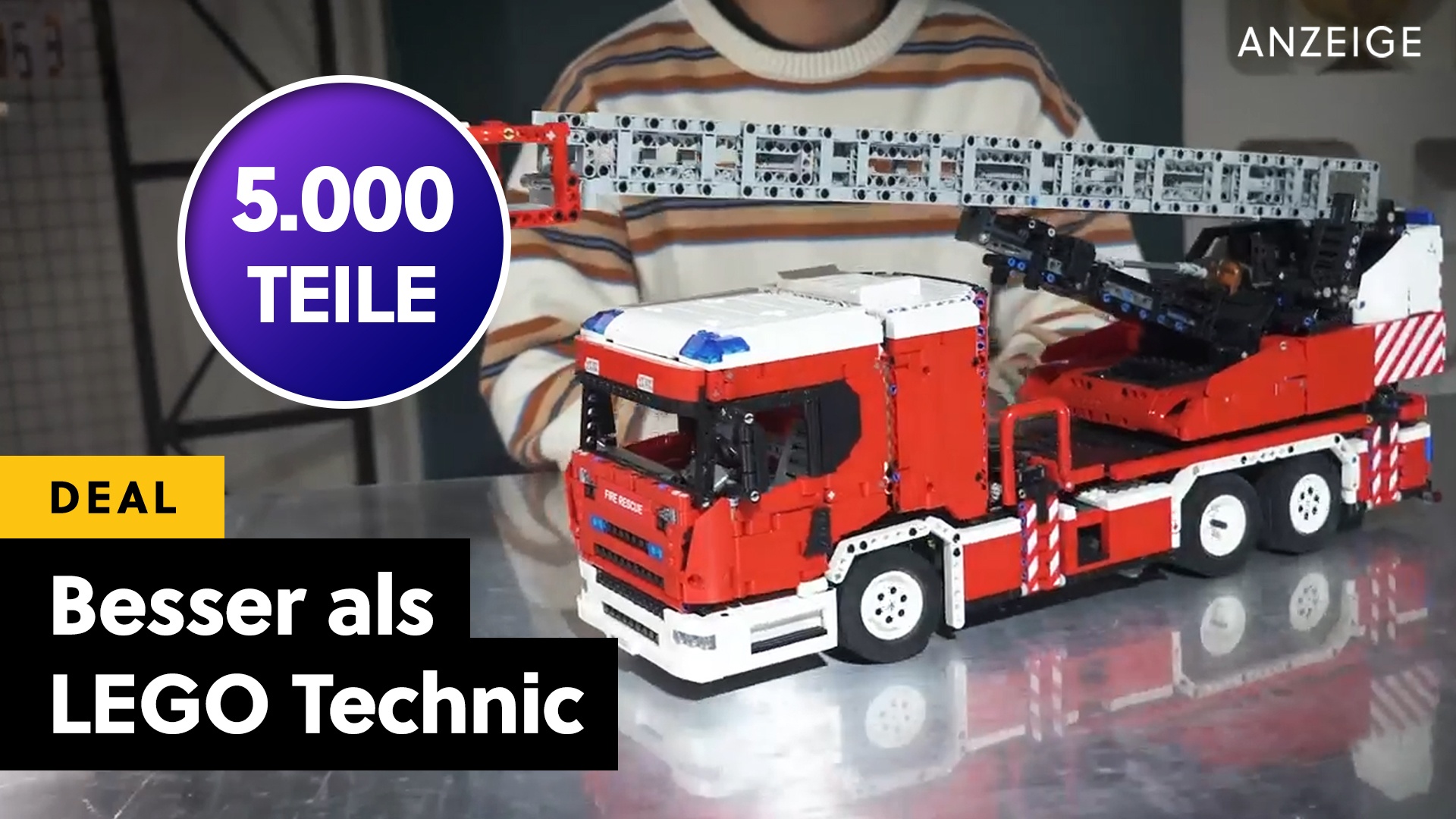 Hey! Die Feuerwehr sucht ihr Löschfahrzeug! 8 Motoren, fast 5.000 Teile und Hammerpreis von der besseren LEGO-Alternative!