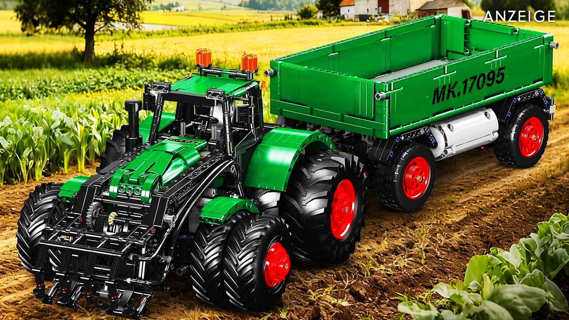 Technik Traktor - 2.300 Teile, Pneumatik und Rückwärtskipper im Amazon-Angebot [Anzeige]