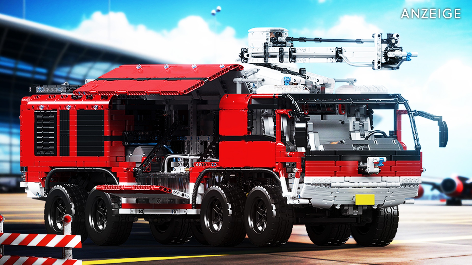 Deals: Flughafenfeuerwehr - Löschfahrzeug mit mehr als 6.500 Teilen und echten Wasserwerfern [Anzeige]