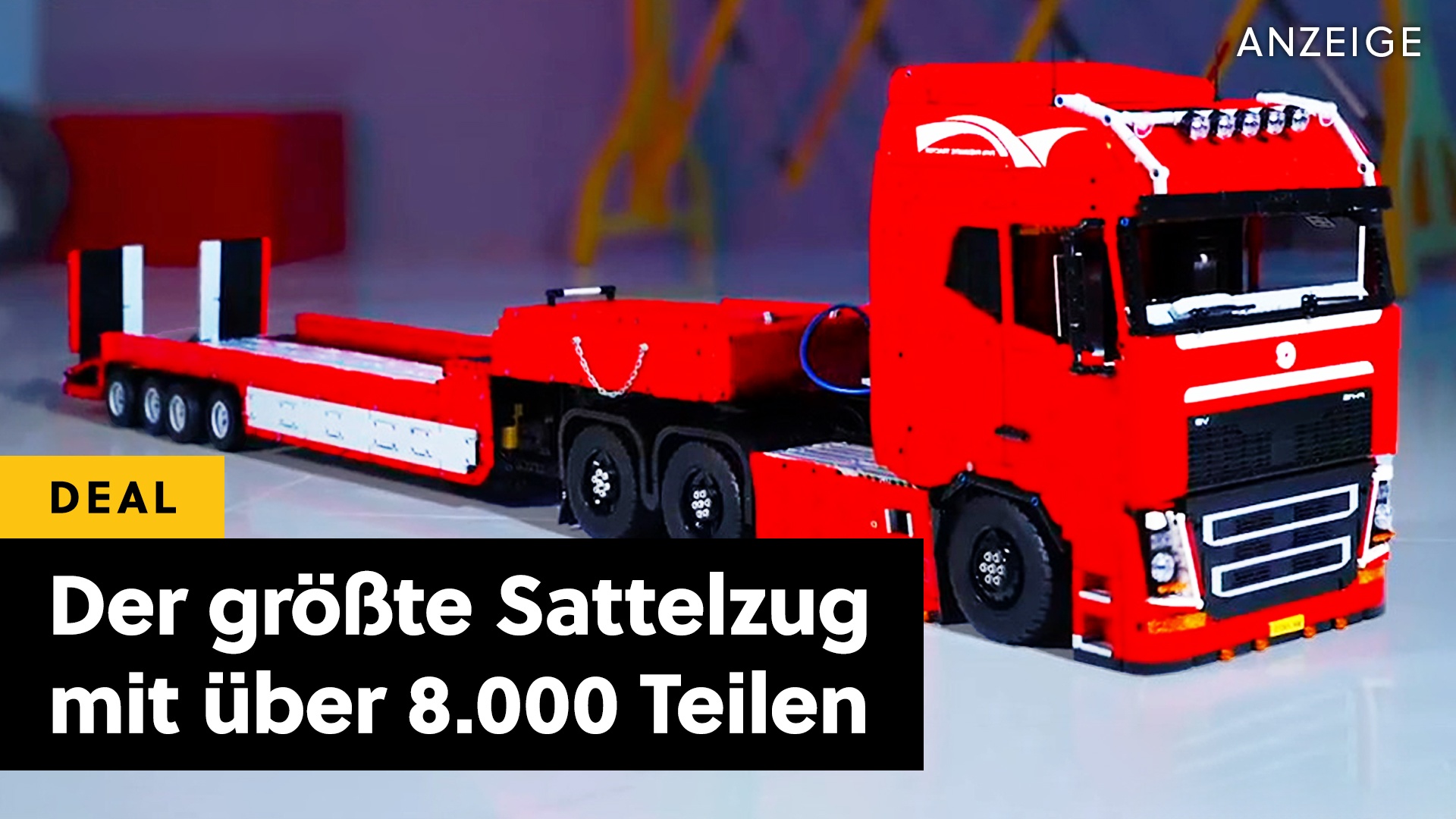 Deals: Über 8.000 Teile - Riesiger Sattelschlepper im LEGO-Technic-Format mit Pneumatik [Anzeige]