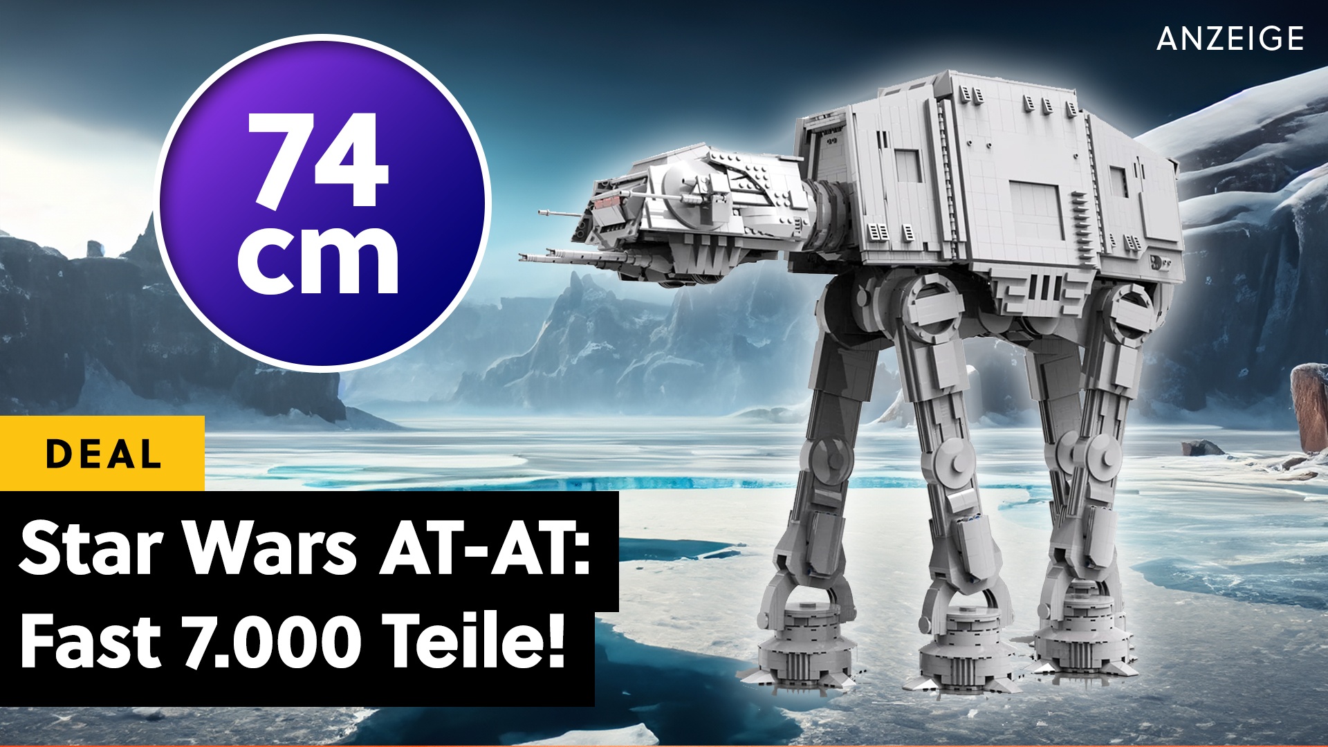 Star Wars AT-AT mit fast 7.000 Teilen von der Lego-Alternative zum Hammerpreis - und er ist riesig!