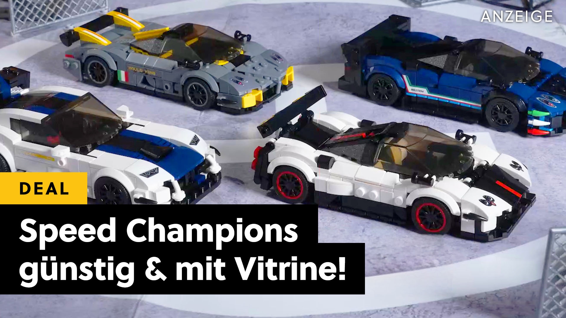 Deals: Speed Champions - Die LEGO-Alternative bei Amazon ist günstiger & kommt mit einer Vitrine [Anzeige]