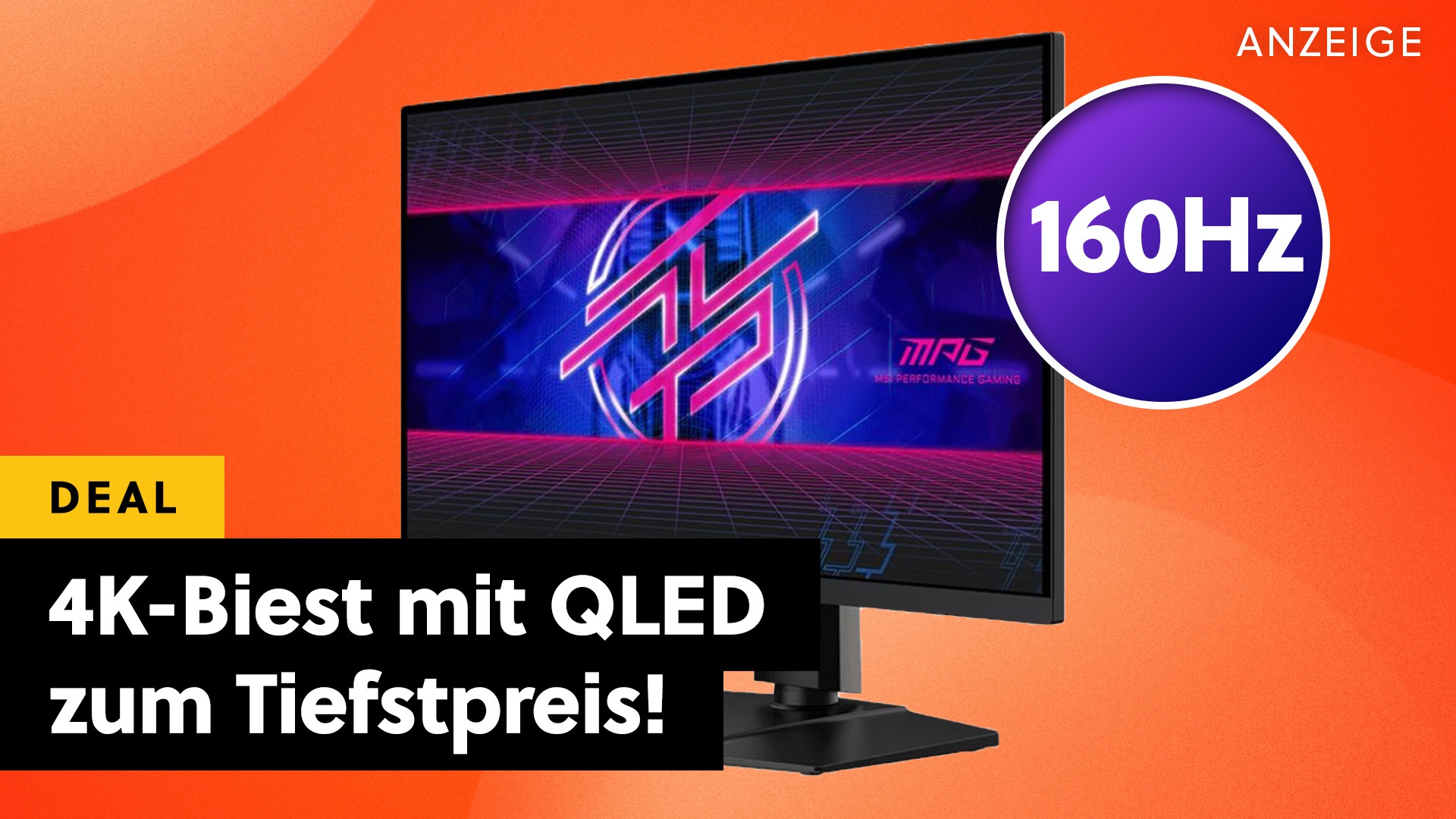 4K, QLED, über 144Hz und dann SO günstig?! Amazon haut schon jetzt eines der vermutlich besten Monitor-Angebote des Jahres raus