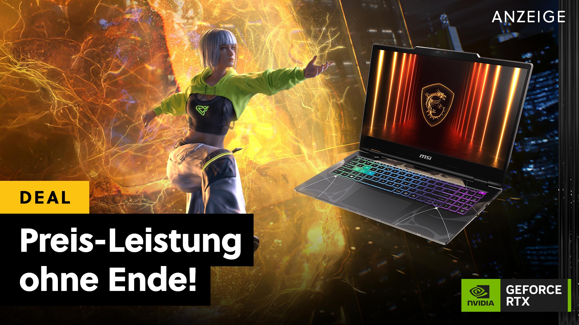 Deals: Gaming-Laptop - GeForce RTX 5070, 32 GB RAM und 1 TB SSD zum Hammerpreis [Anzeige]