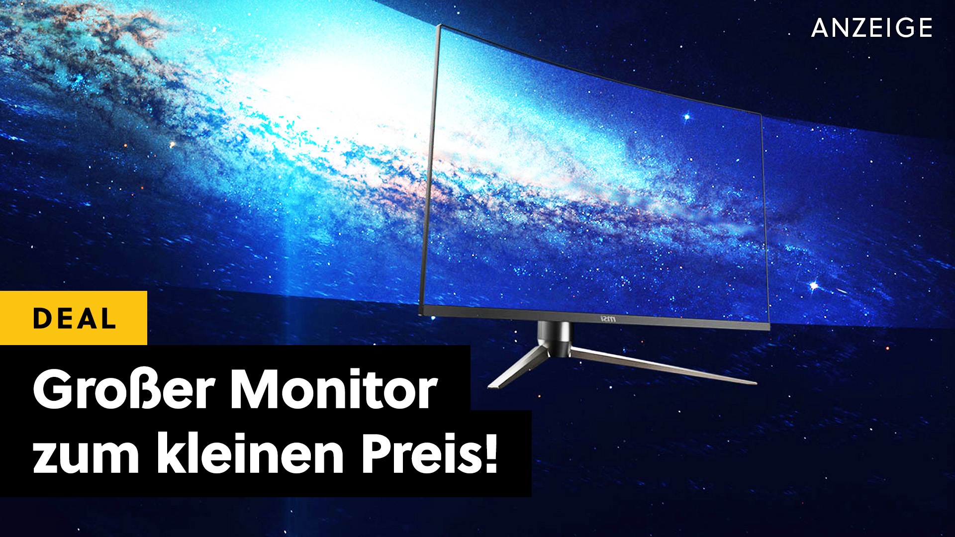 Deals: Großer Monitor - Überraschend kleiner Preis, 170Hz Bildwiederholrate, WQHD-Auflösung [Anzeige]