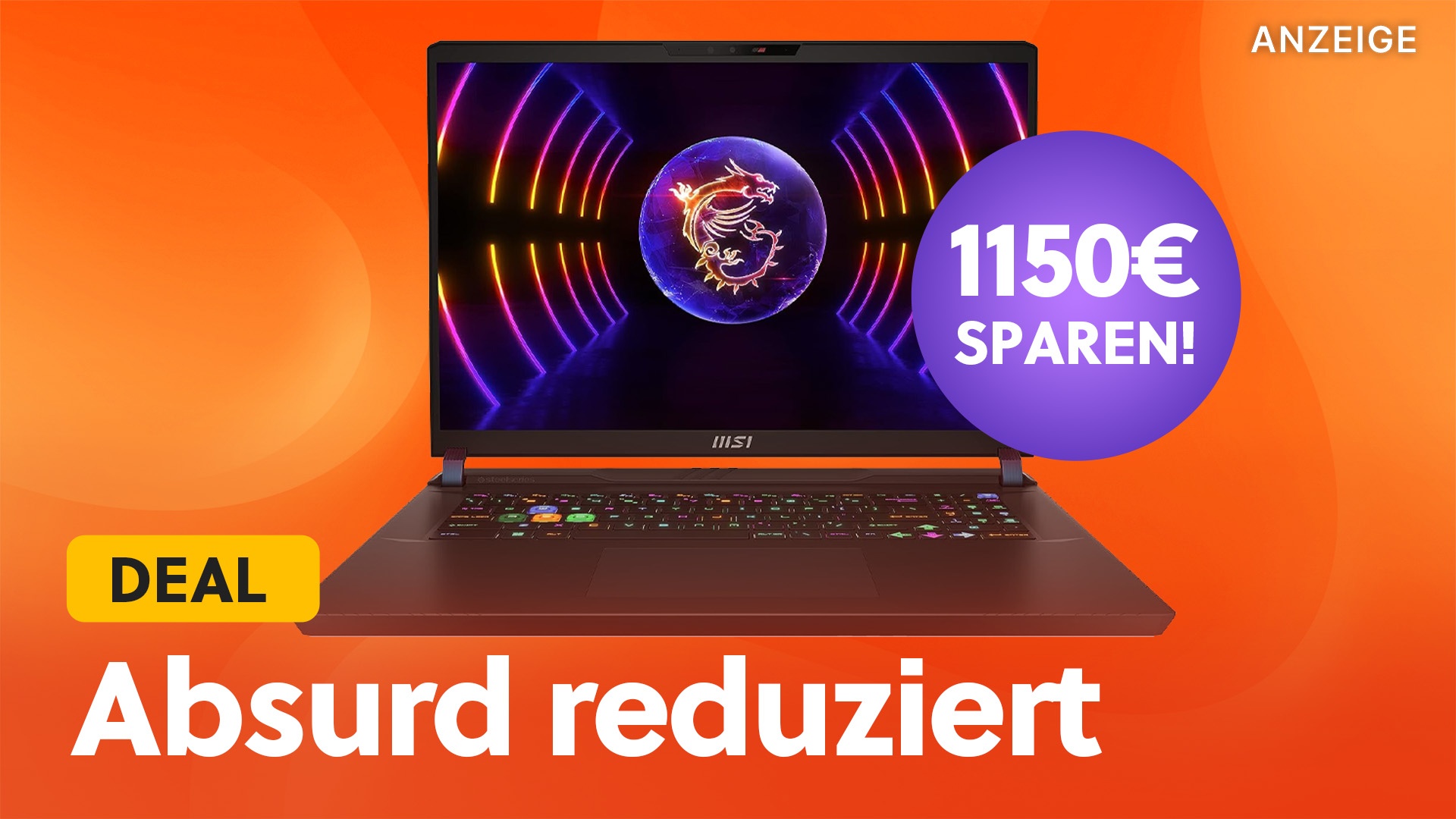 Der Auftakt zum Amazon Prime Day: 240Hz Gaming Laptop von MSI mit Nvidia RTX 4070 über 1000€ günstiger im Angebot