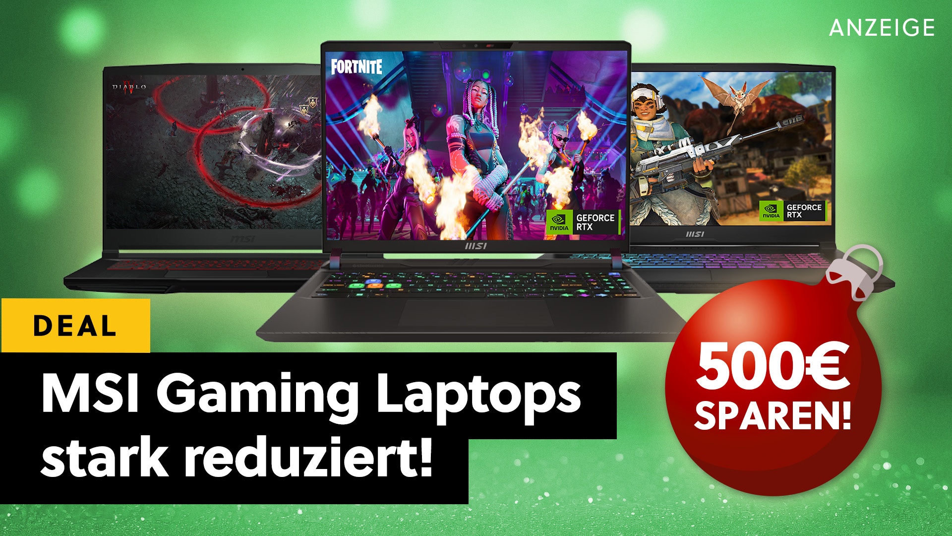 Nvidia GeForce RTX 4080, Intel Core i9 & Co.: Schnappt euch die besten Gaming-Laptops von MSI jetzt mit starken Rabatten!