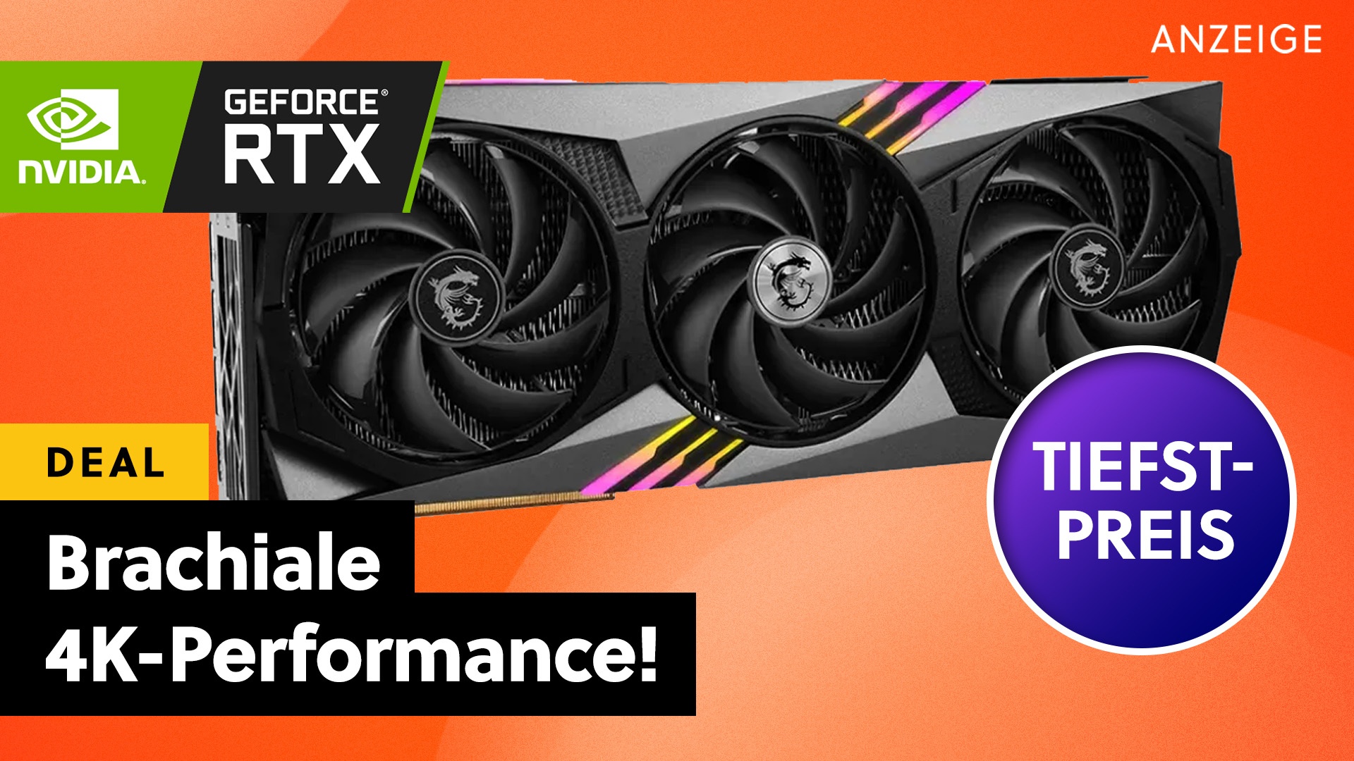 MSI GeForce RTX 4080 Super nach Preis-Bruchlandung günstig wie nie: Schnappt euch die beliebte 4K-Grafikkarte zum neuen Bestpreis!