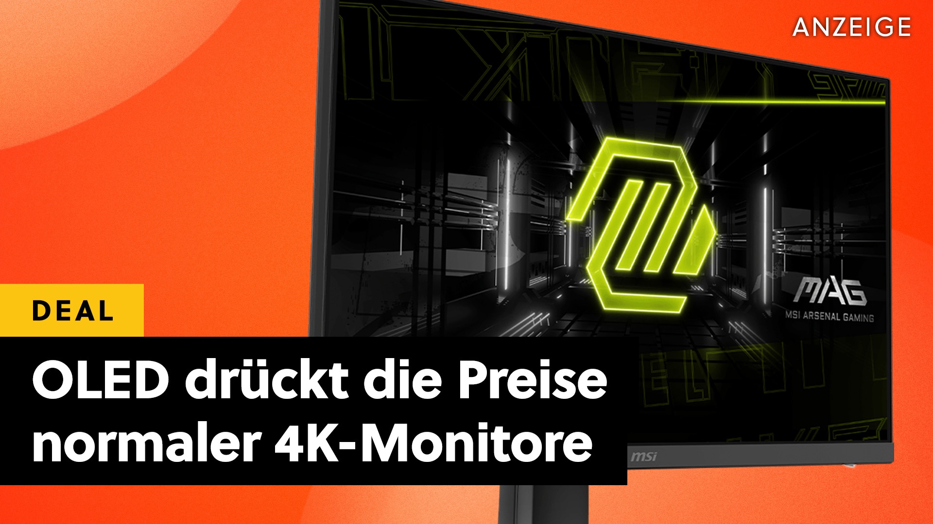 Deals: Gaming-Monitor - Herkömmliche Monitore mit 4K-Auflösung dank OLED-Hype im Preissturz [Anzeige]