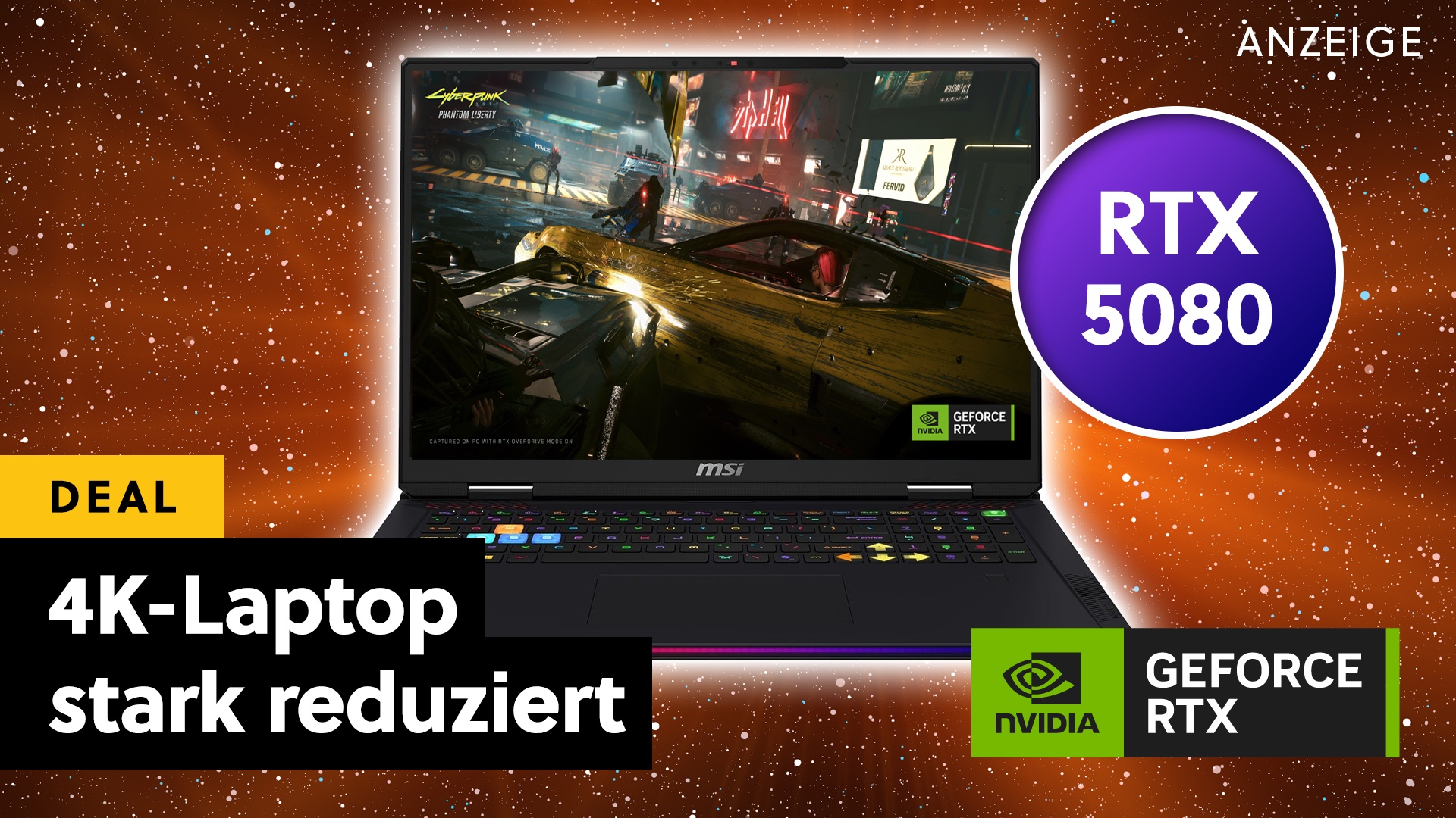 Deals: Gaming-Laptop - mit 64 GB RAM, RTX 5080, 2 TB SSD und fettem Rabatt bei Amazon [Anzeige]