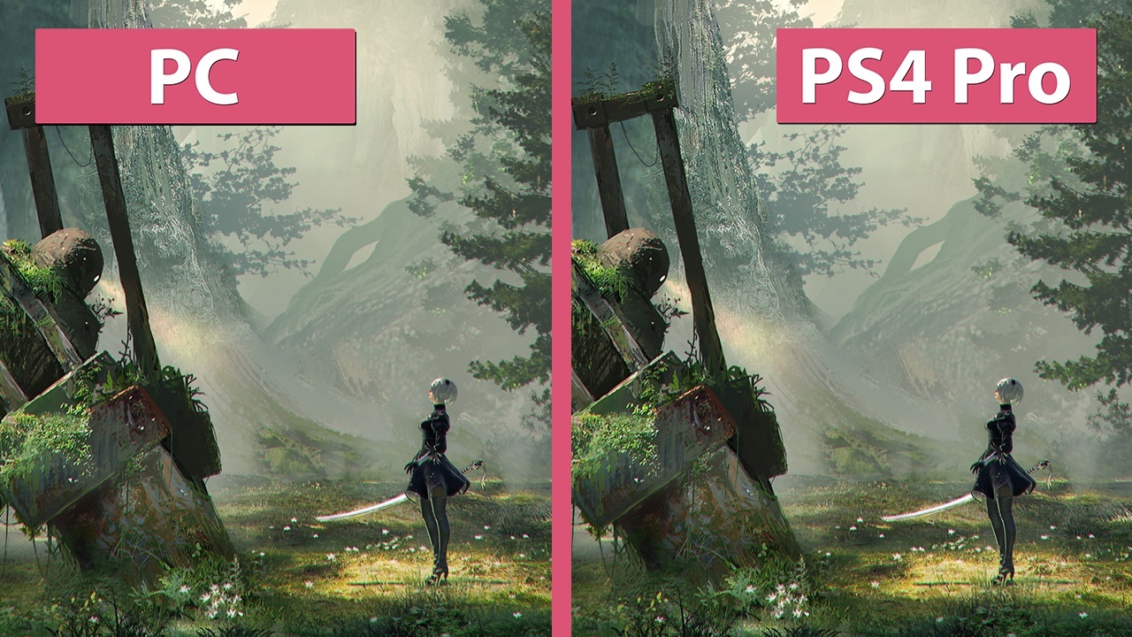 Nier Automata 4k Duell Pc Gegen Ps4 Pro Im Vergleichs Video