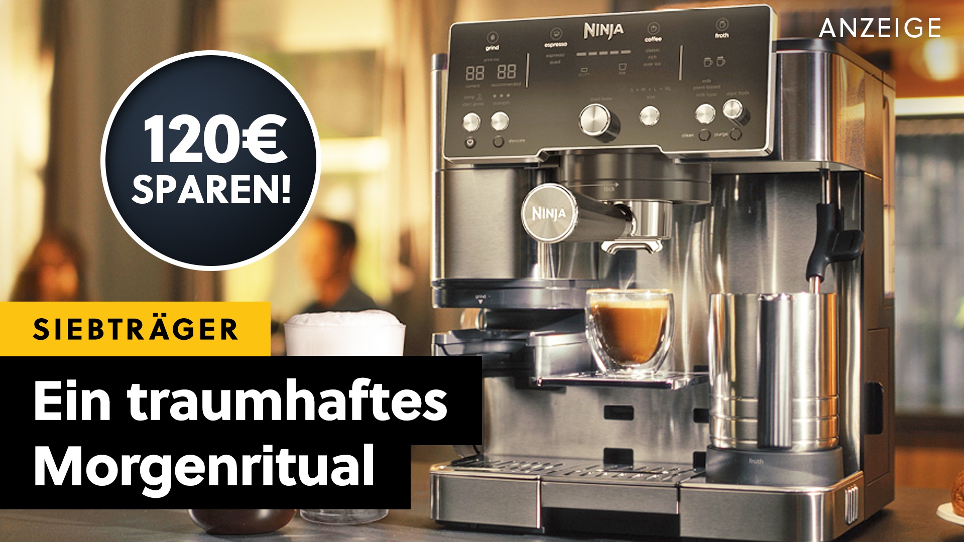 Deals: 2-in-1-Kaffeemaschine - Mit so einem Siebträger ist der Morgen gerettet! [Anzeige]