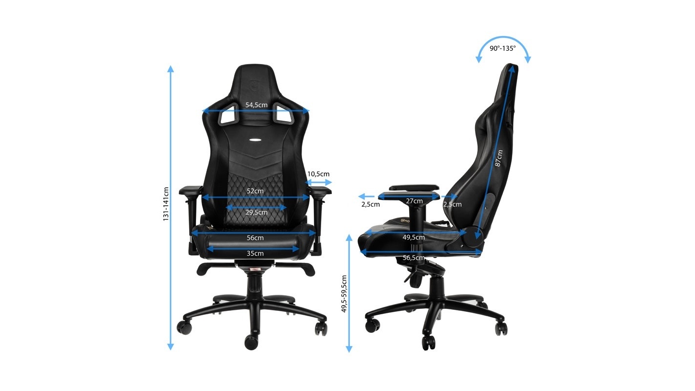 Noblechairs Epic GamingStühle mit echtem Leder oder Lederimitat