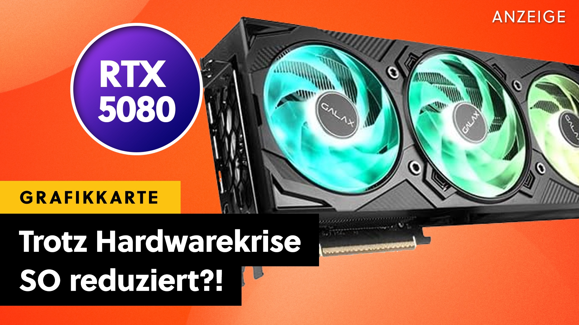 Deals: RTX 5080 - Über 100€ Rabatt auf die 4K-Grafikkarte!