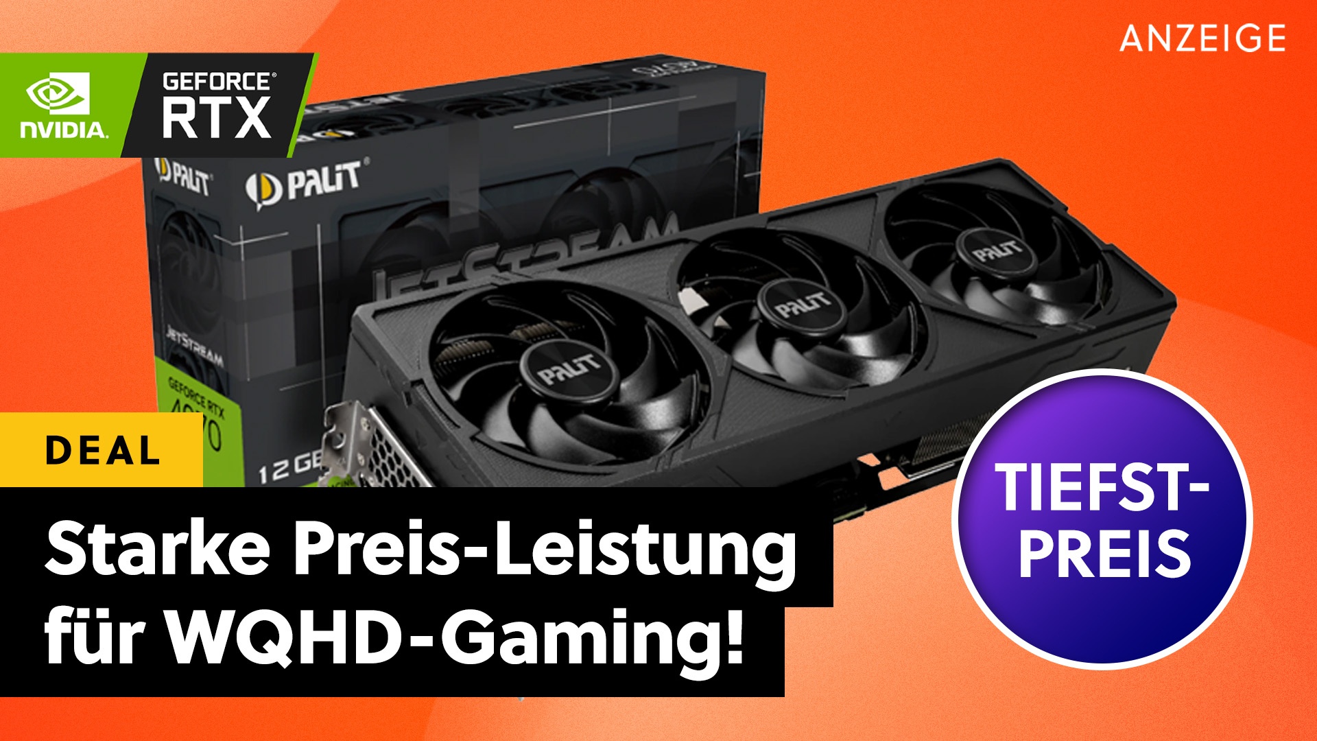 Nvidia GeForce RTX 4070 jetzt günstig wie noch nie: Schnappt euch eine der besten Grafikkarten für WQHD-Gaming zum neuen Tiefstpreis!