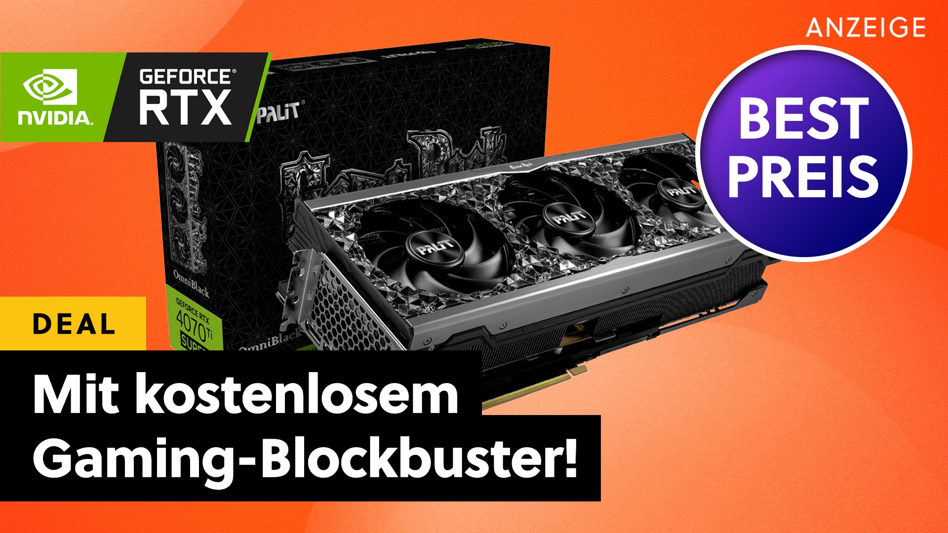 Nvidia GeForce RTX 4070 Ti Super zum Tiefstpreis: Die 4K-Grafikkarte mit der wohl besten Preis-Leistung ist jetzt günstig wie nie!