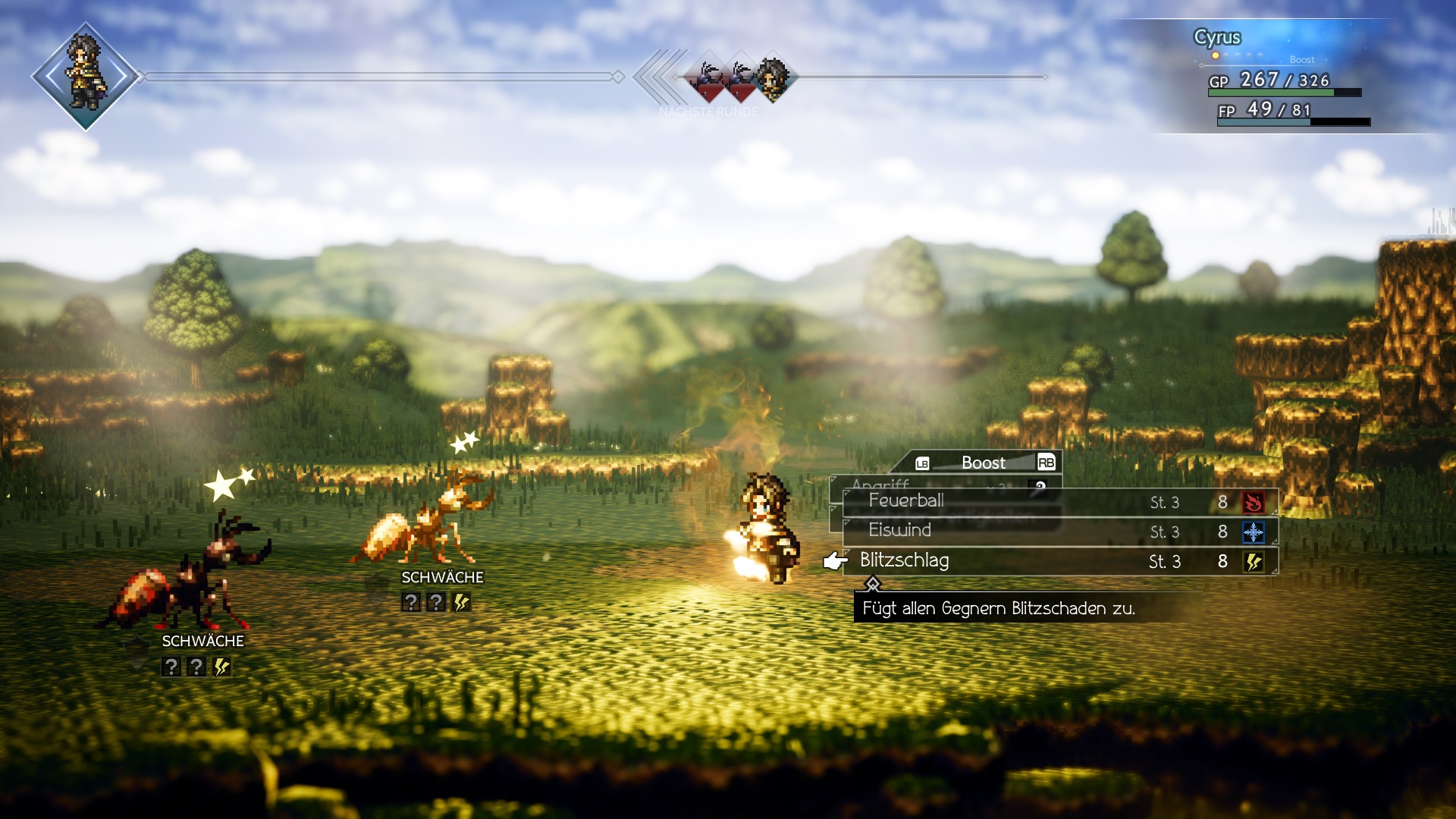 Octopath Traveler Screenshots aus der PCVersion