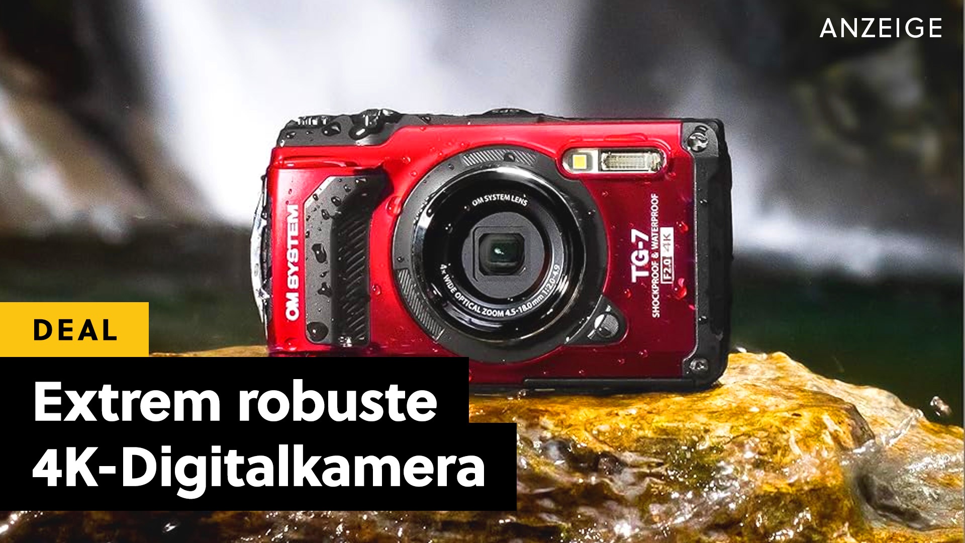 Der Chuck Norris unter den Digitalkameras ist jetzt günstig bei Amazon: 4K-Survival-Cam, 15 Meter wasserdicht & 100 Kilo bruchsicher!