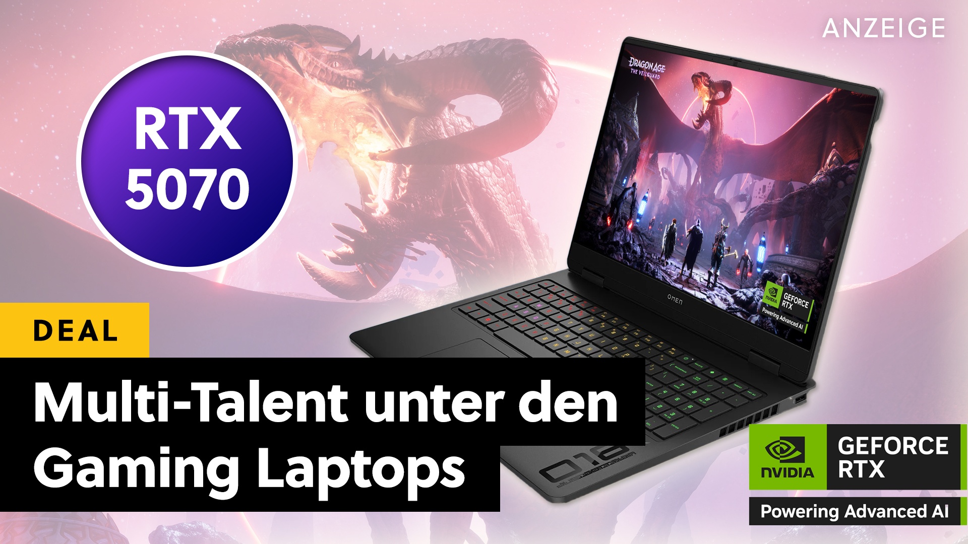Deals: Gaming Laptop - Mit RTX 5070 und Rabatt eine echte Kampfansage! [Anzeige]
