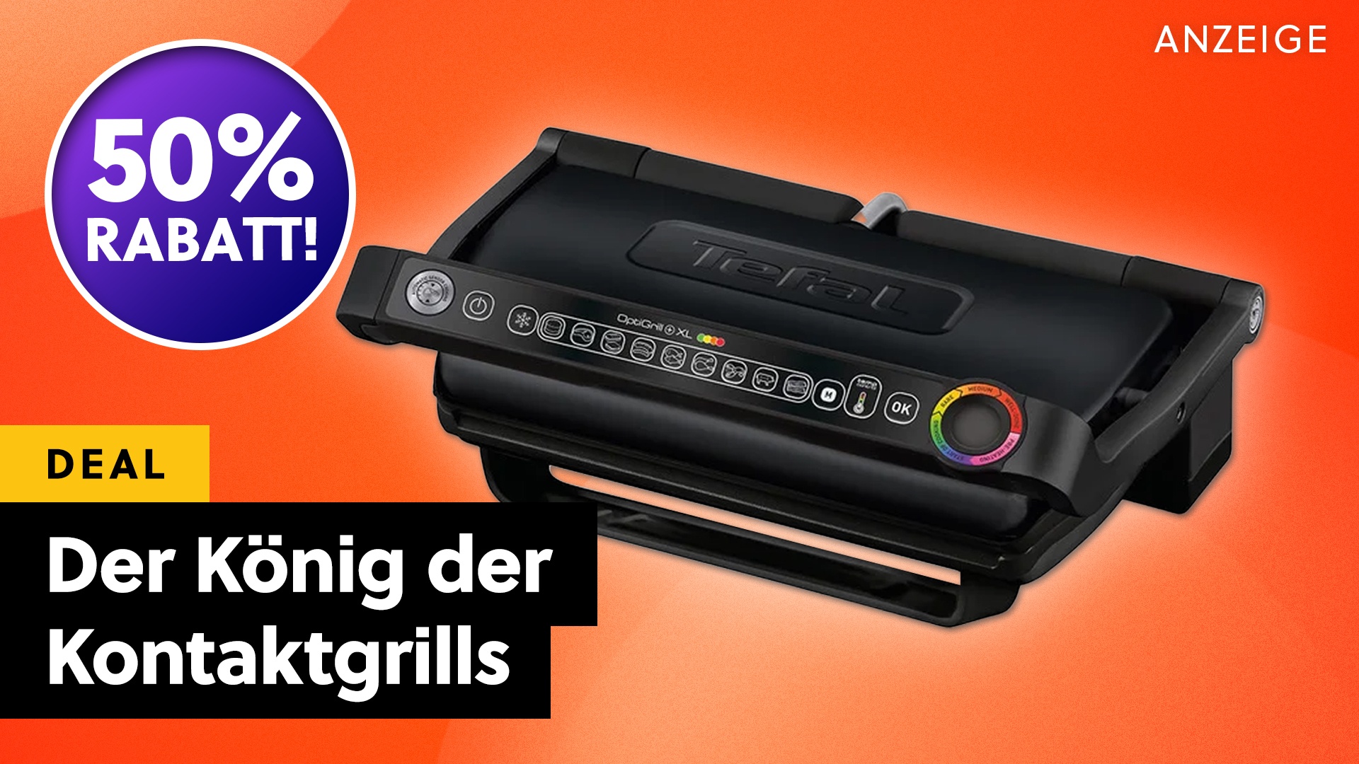 Deals: Tefal Optigrill XL - Den beliebten Kontaktgrill gibt es gerade 50% günstiger! [Anzeige]