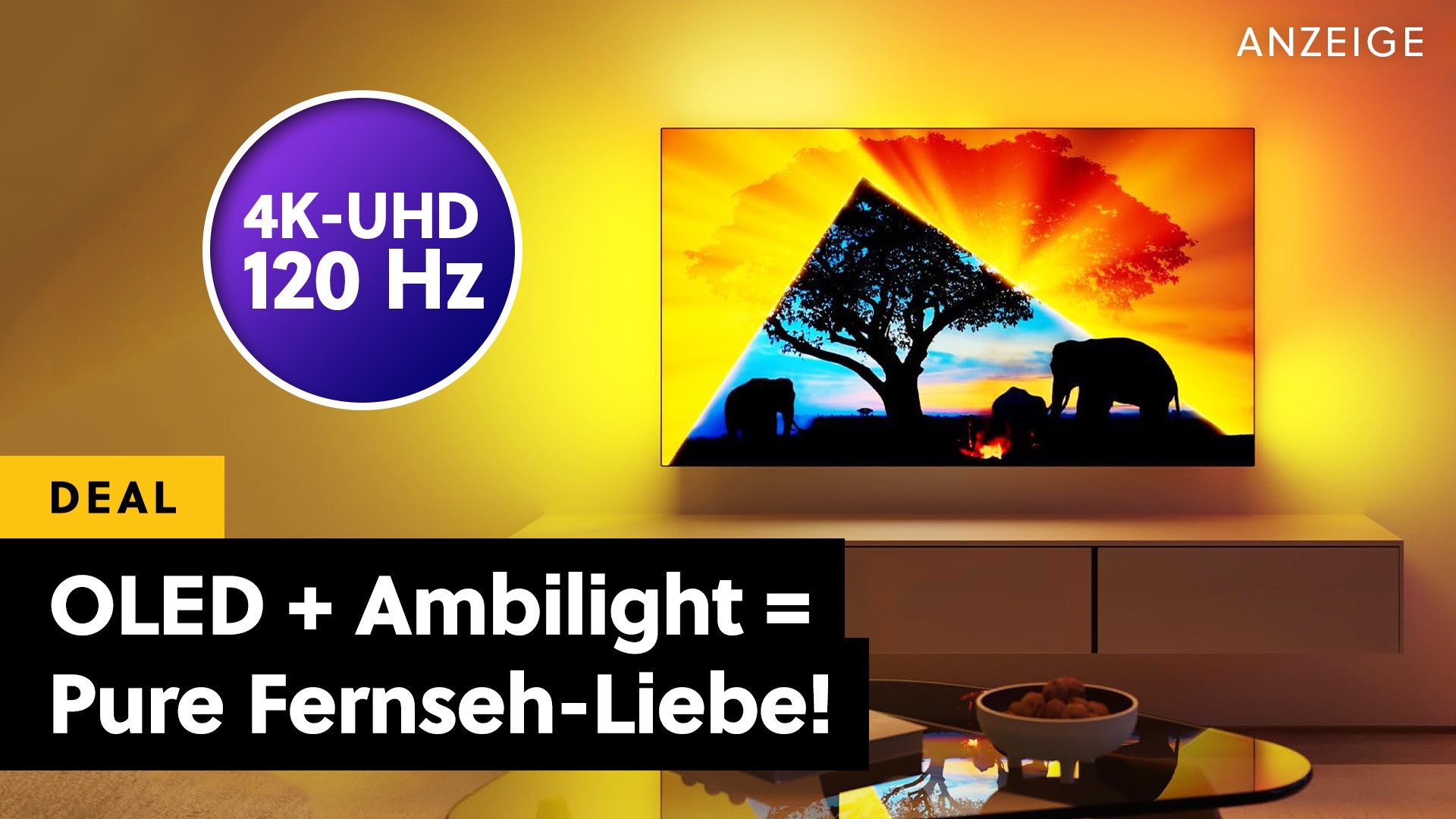 Deals: Ambilight-Hit - Philips haut eine starke Serie an 4K-OLED-TVs zu heißen Preisen raus! [Anzeige]