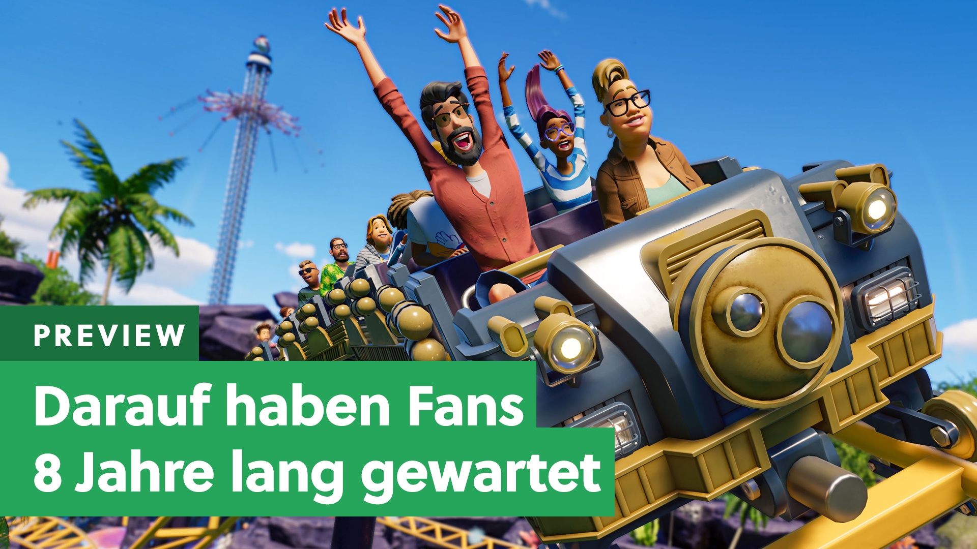 Plus - Planet Coaster 2: Wir haben die Freizeitpark-Sim erstmals selbst gespielt und huuuuuuuui!